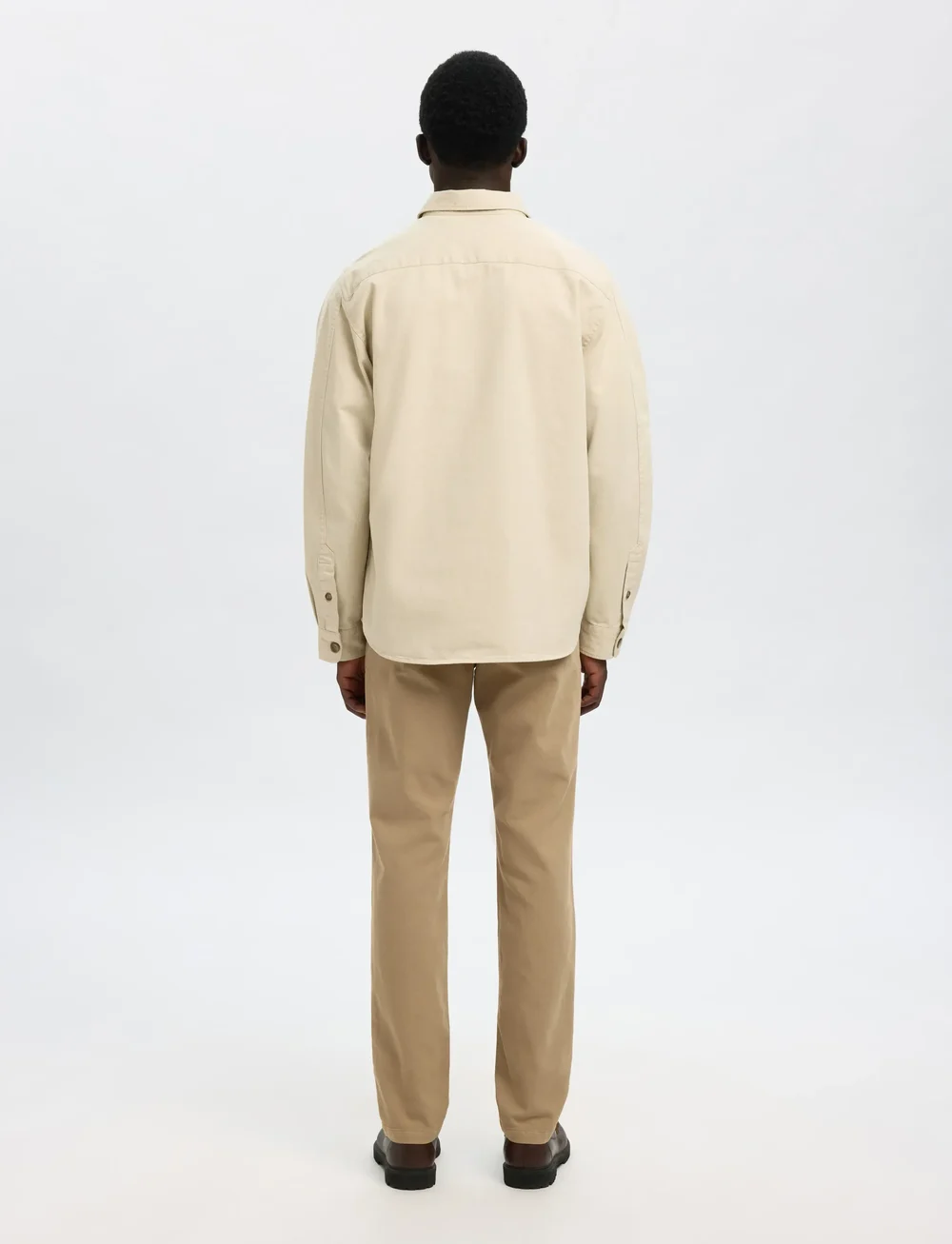Selected - SLHTRAVIS TWILL OVERSHIRT LS NOOS - kollektioner - oatmeal - 2
