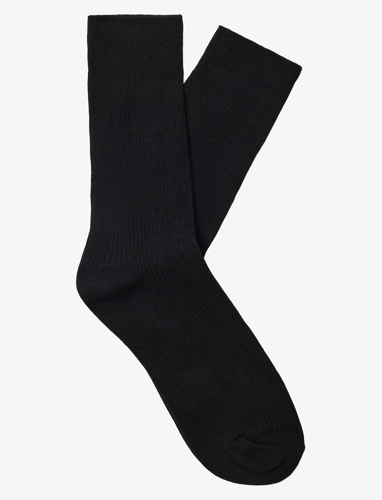 Selected - SLMRIVER 5-PACK RIB SOCK - crew-socken - black - 1