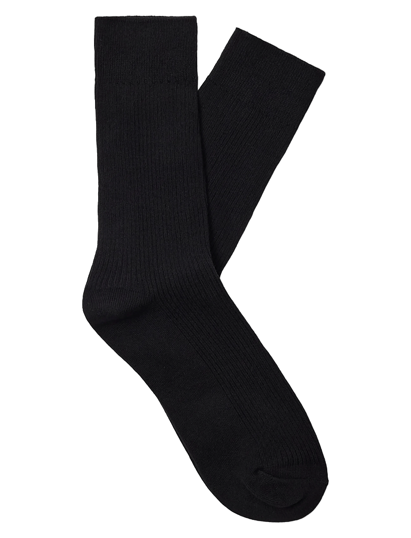 Selected - SLMRIVER 5-PACK RIB SOCK - crew-socken - black - 1
