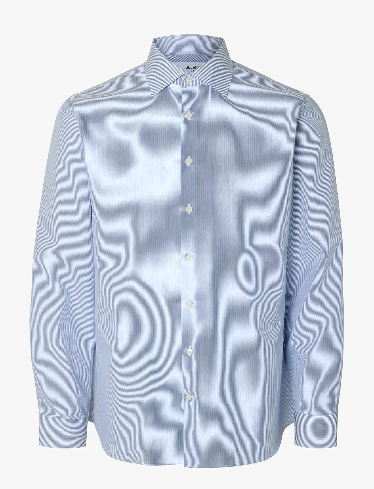 Selected - SLHSLIM-LUX POPLIN MIX SHIRT LS NOOS - casual hemden - bright white - 1