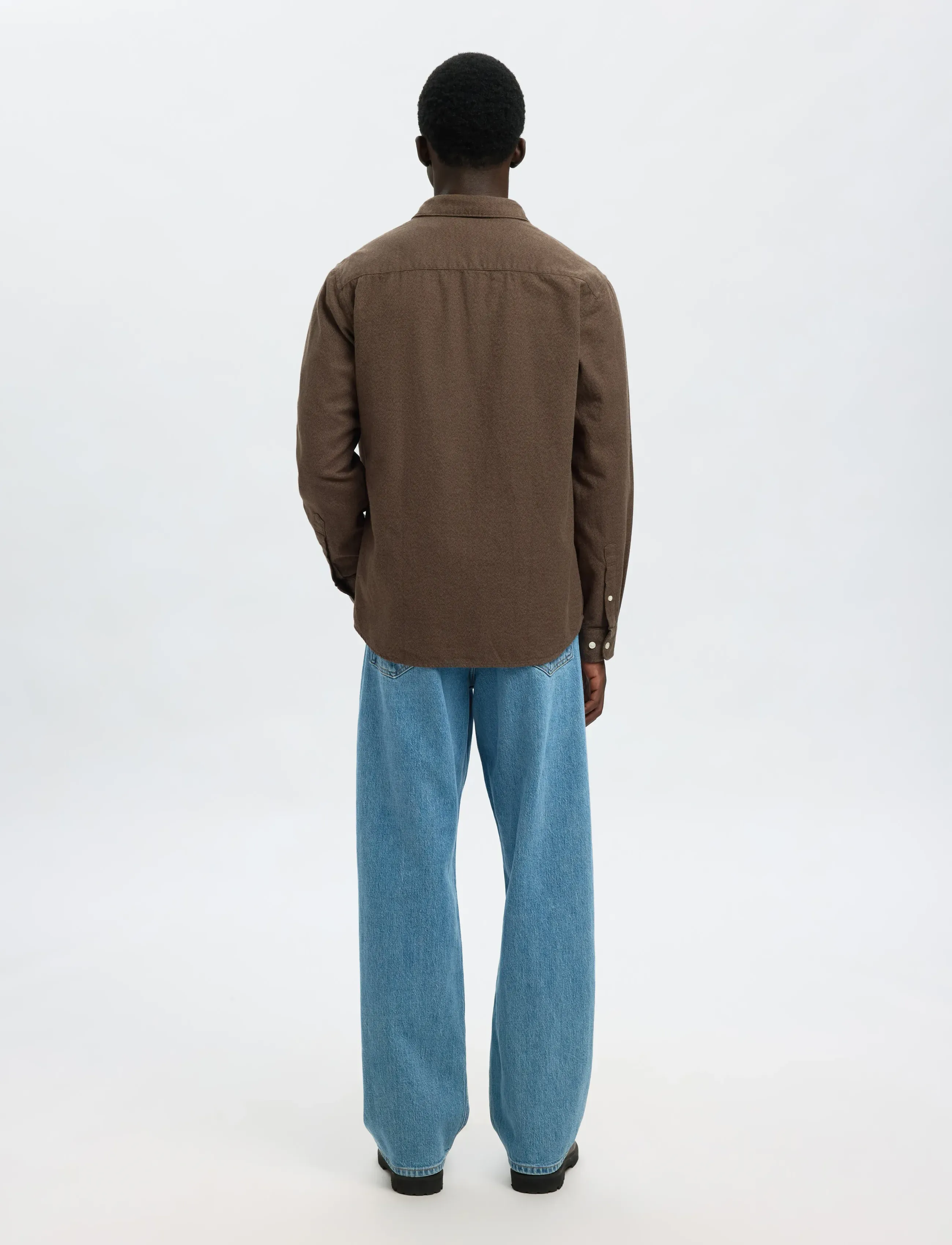 Selected - SLMREGCLAUS NOAH BRUSH TWIST SHT LS NOOS - chemises en flanelle - demitasse - 2