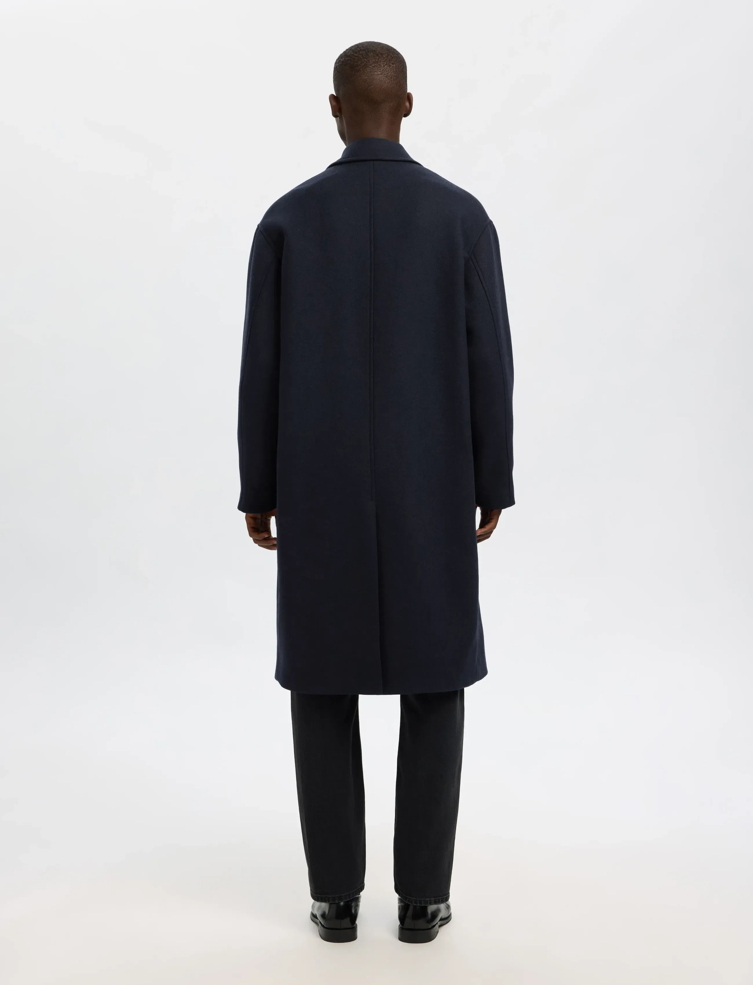 Selected - SLHSIMON MANTECO COAT - wollmäntel - sky captain - 2