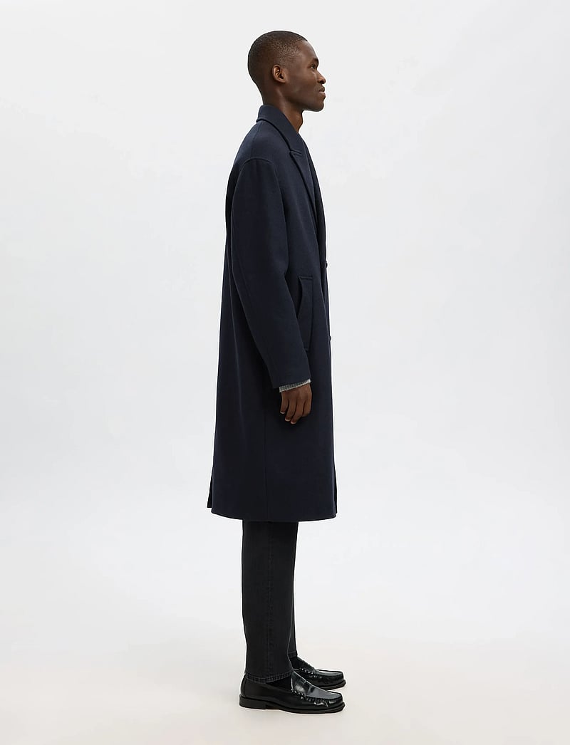 Selected - SLHSIMON MANTECO COAT - winterjacken - sky captain - 3