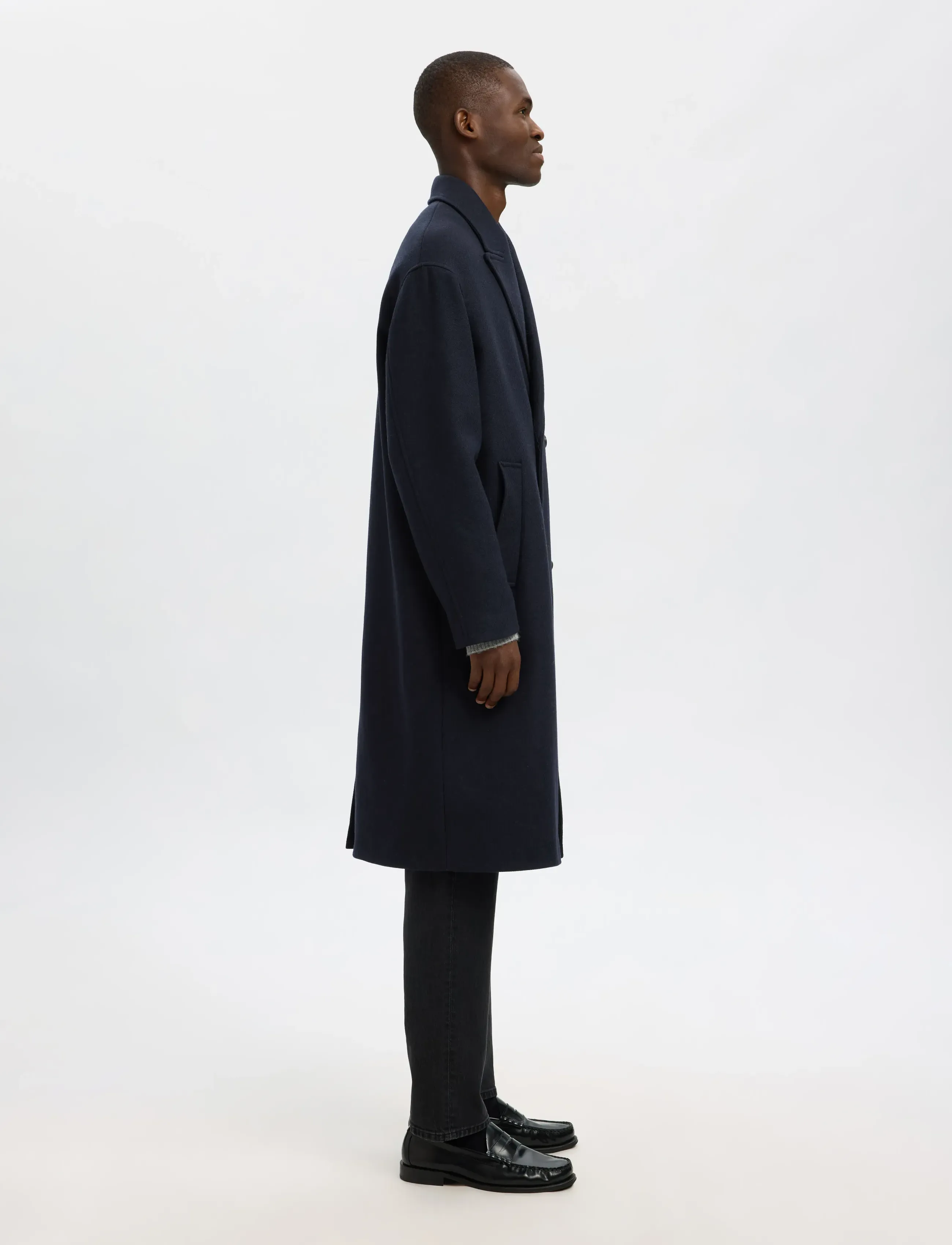 Selected - SLHSIMON MANTECO COAT - wollmäntel - sky captain - 3