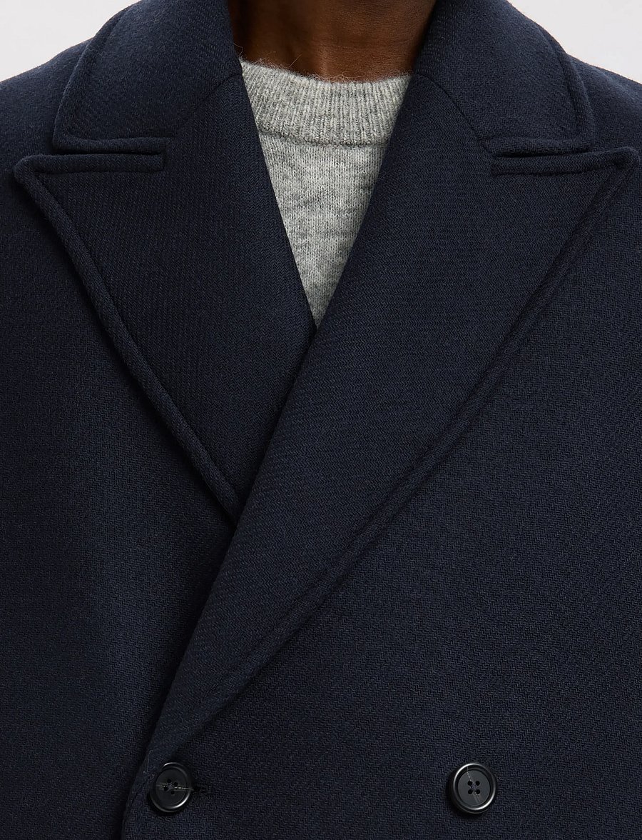 Selected - SLHSIMON MANTECO COAT - wollmäntel - sky captain - 4