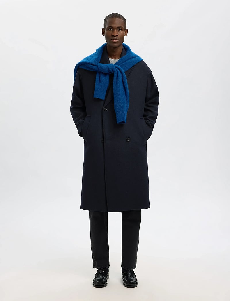 Selected - SLHSIMON MANTECO COAT - winterjacken - sky captain - 5