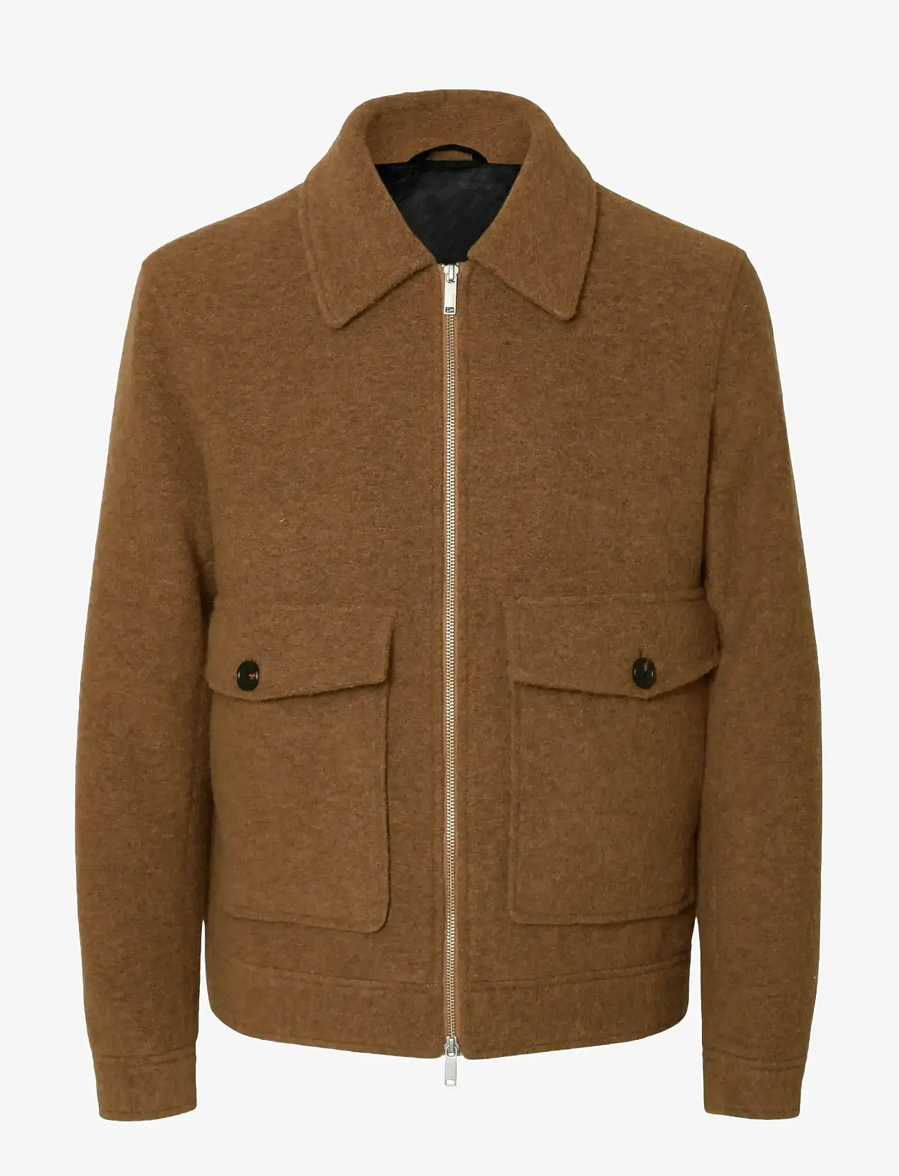 Selected - SLHJAKOB WOOL BLEND JKT - winterjacken - chipmunk - 1