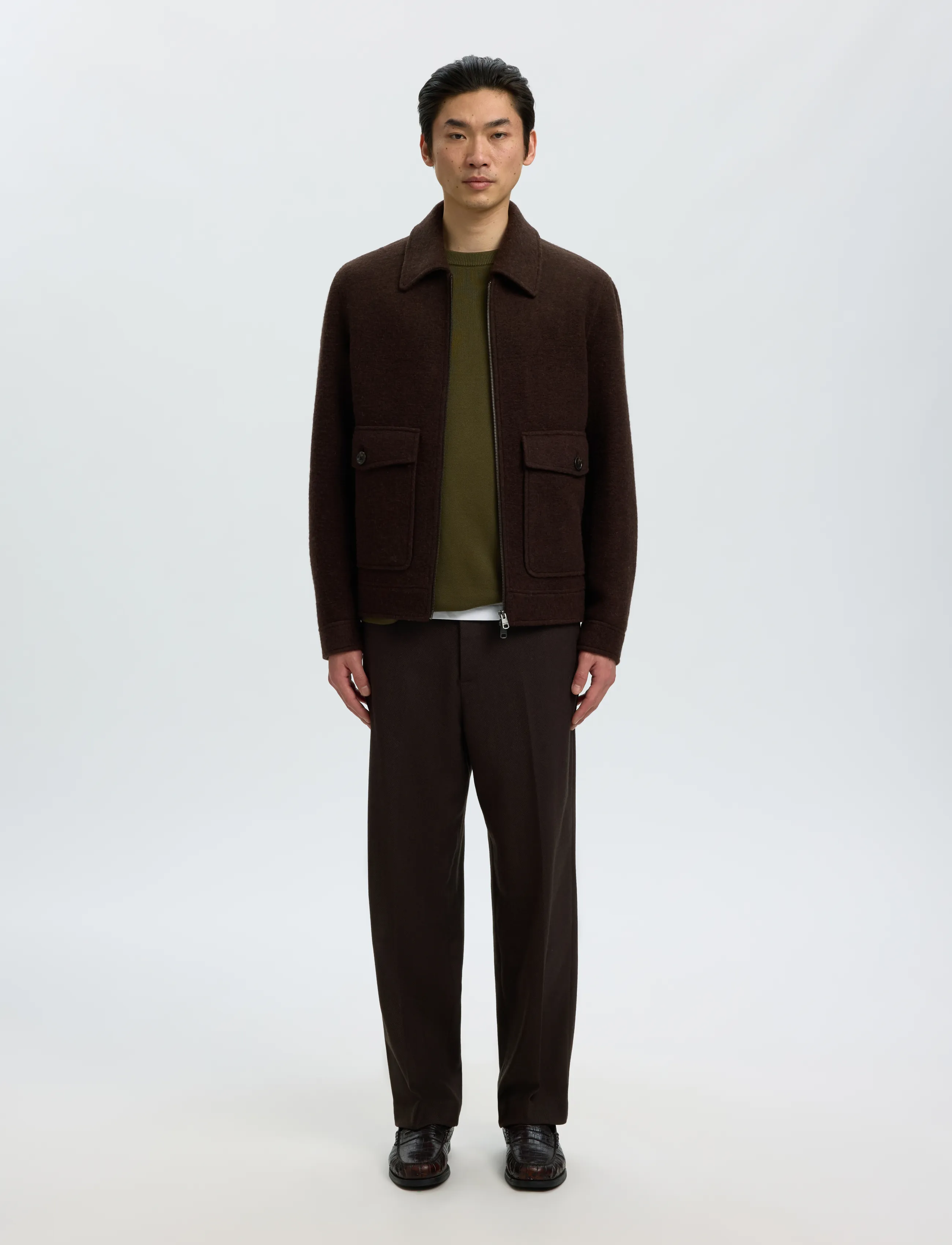 Selected - SLMJAKOB WOOL BLEND JKT NOOS - jacken - delicioso - 3
