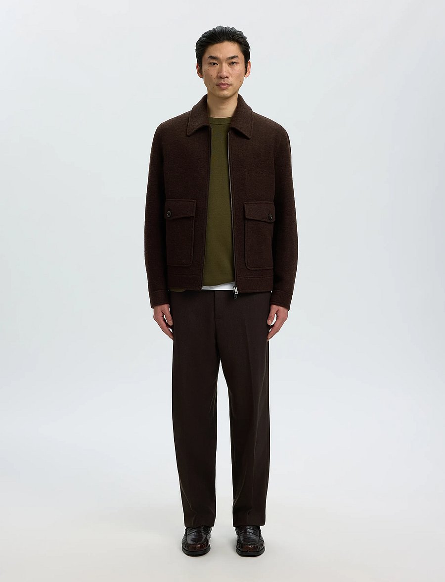 Selected - SLMJAKOB WOOL BLEND JKT NOOS - jacken - delicioso - 3