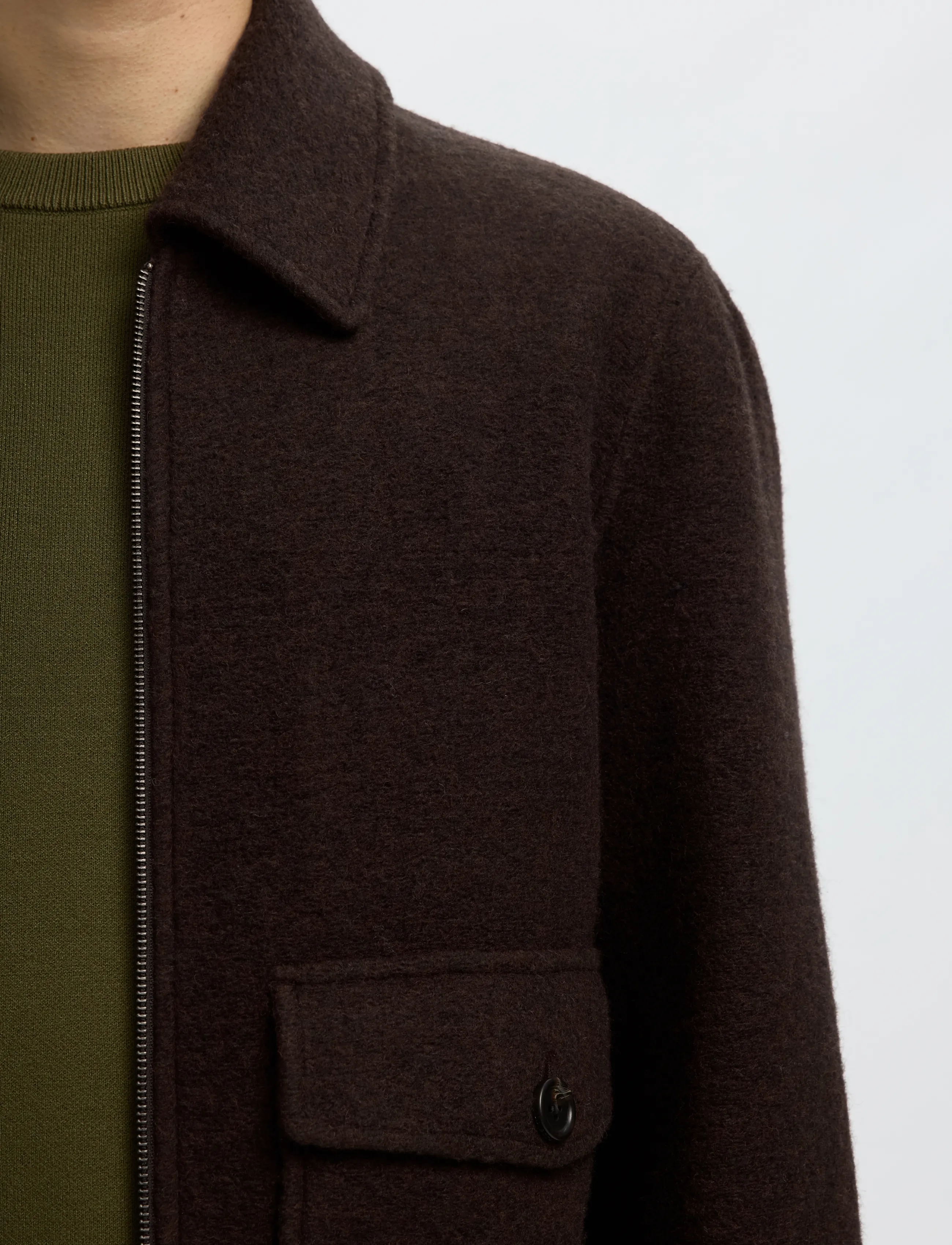 Selected - SLMJAKOB WOOL BLEND JKT NOOS - jacken - delicioso - 4