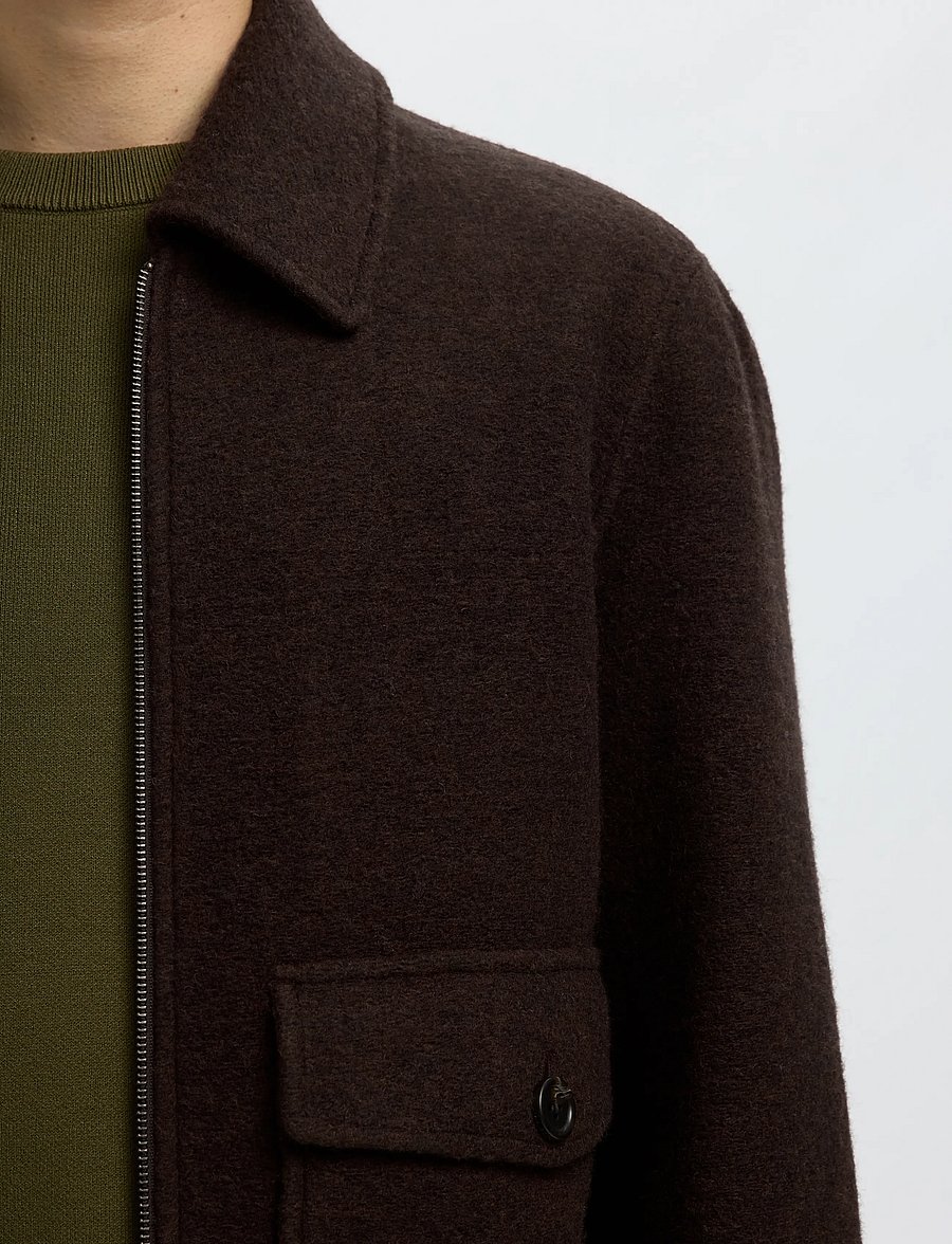 Selected - SLMJAKOB WOOL BLEND JKT NOOS - jacken - delicioso - 4