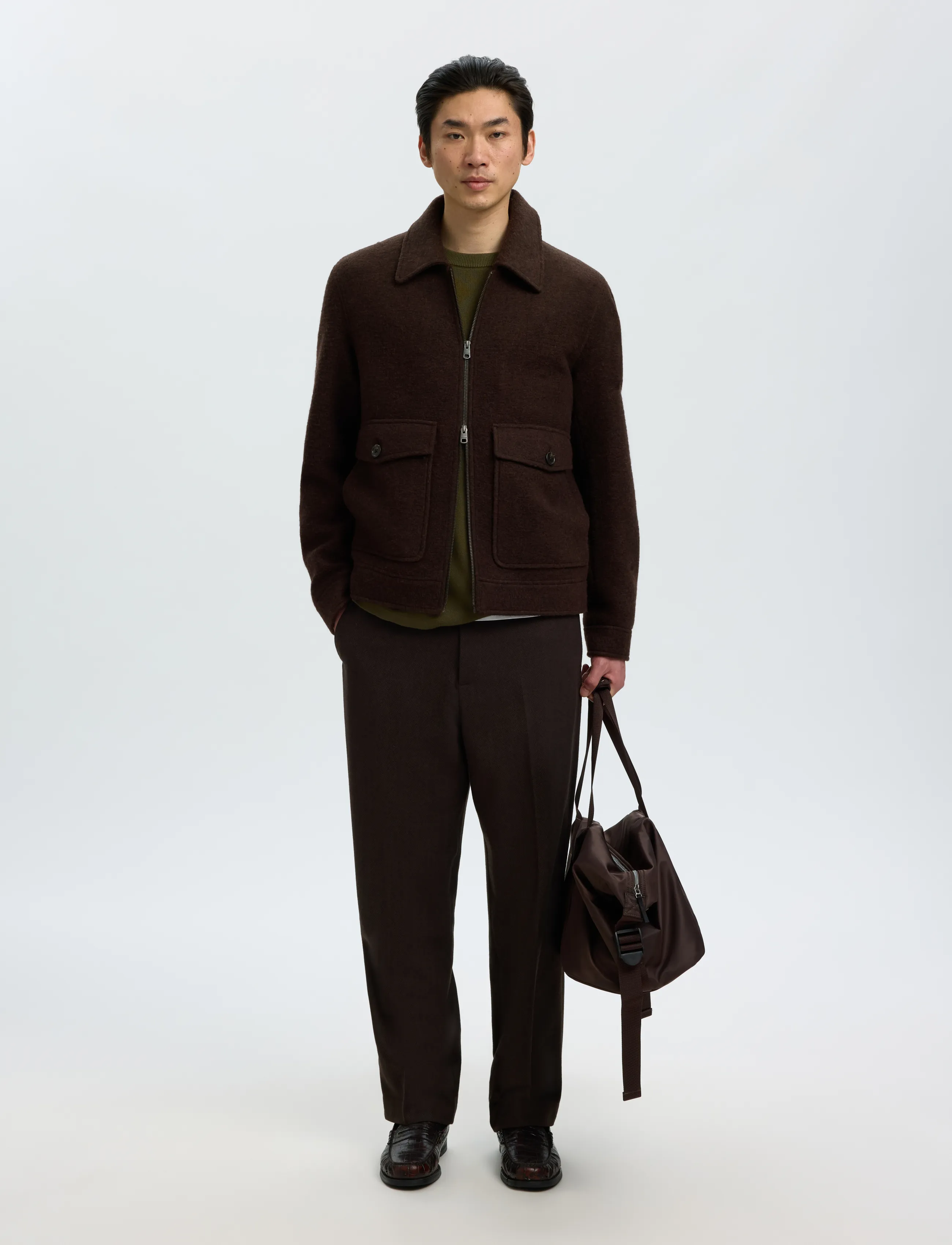 Selected - SLMJAKOB WOOL BLEND JKT NOOS - jacken - delicioso - 5