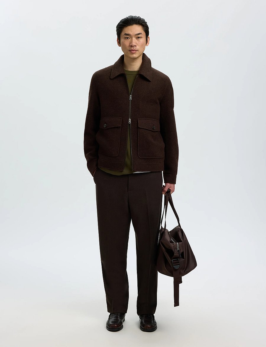 Selected - SLMJAKOB WOOL BLEND JKT NOOS - jacken - delicioso - 5