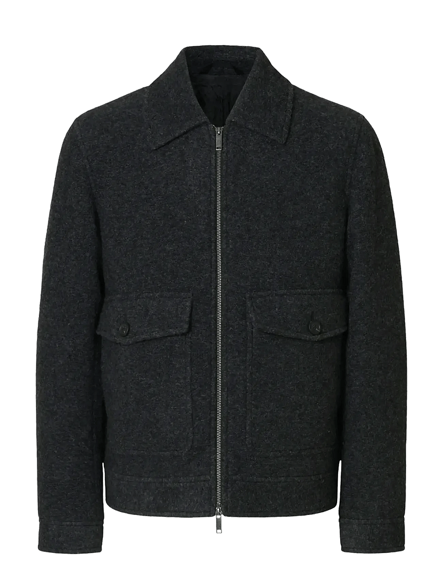 Selected - SLMJAKOB WOOL BLEND JKT NOOS - jacken - grey melange - 1