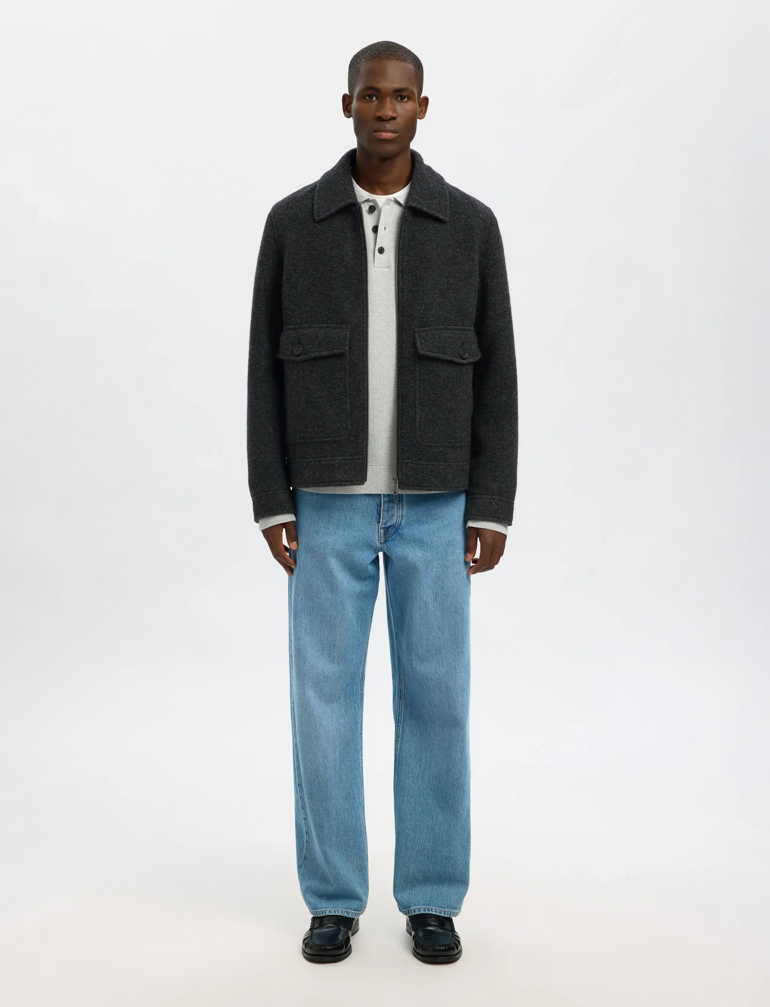 Slmjakob Wool Blend Jkt Noos 3