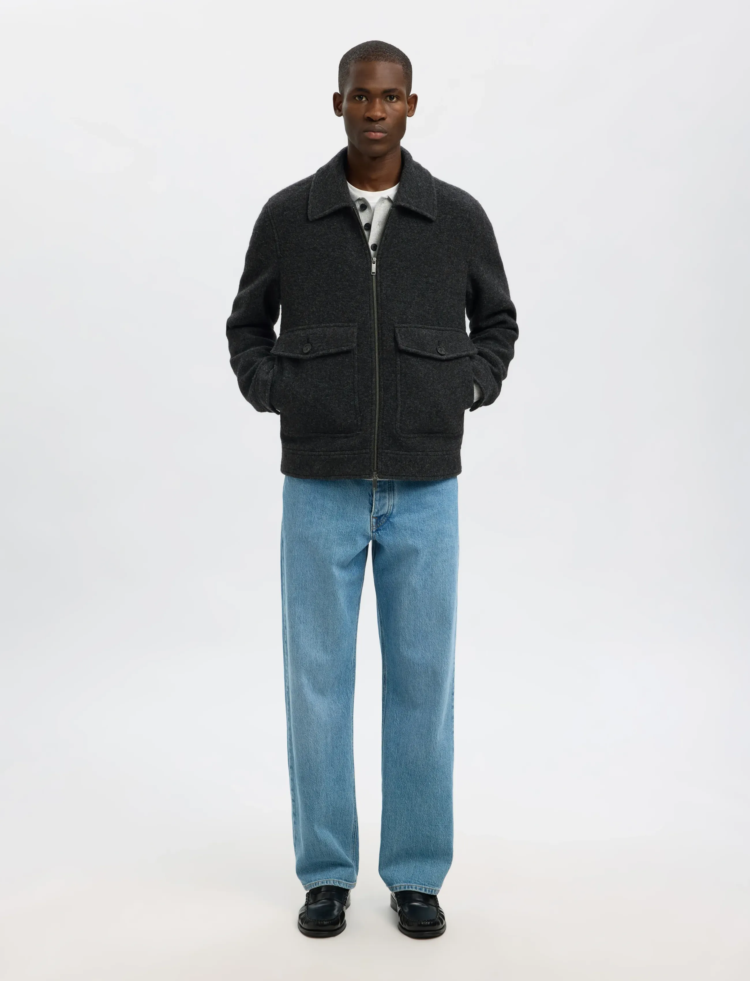 Slmjakob Wool Blend Jkt Noos 5