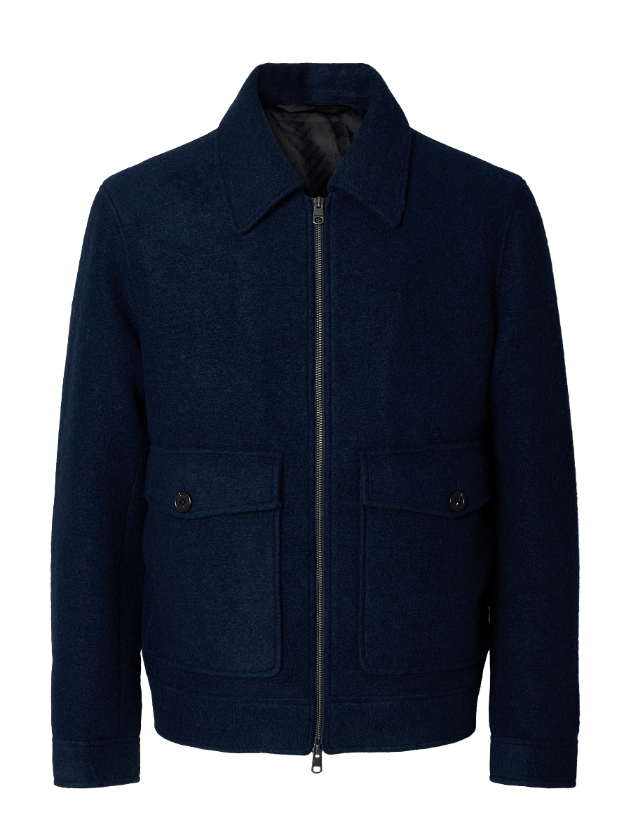 Selected - SLMJAKOB WOOL BLEND JKT NOOS - jackor - sky captain - 1
