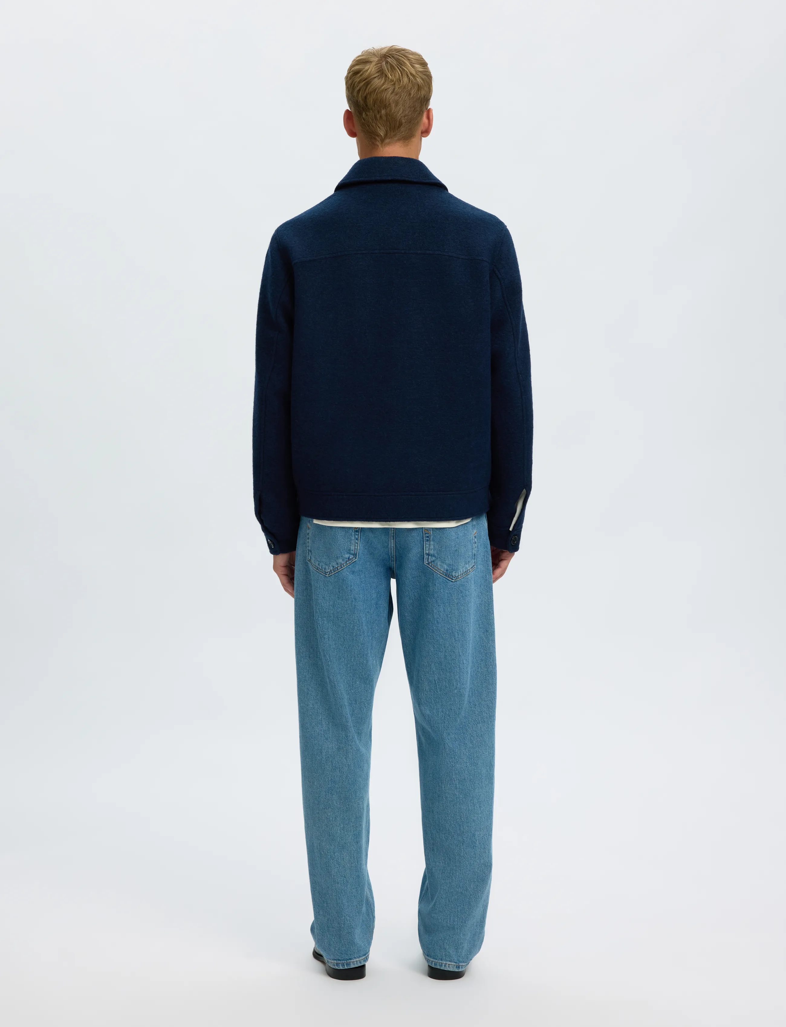 Selected - SLMJAKOB WOOL BLEND JKT NOOS - jackor - sky captain - 2