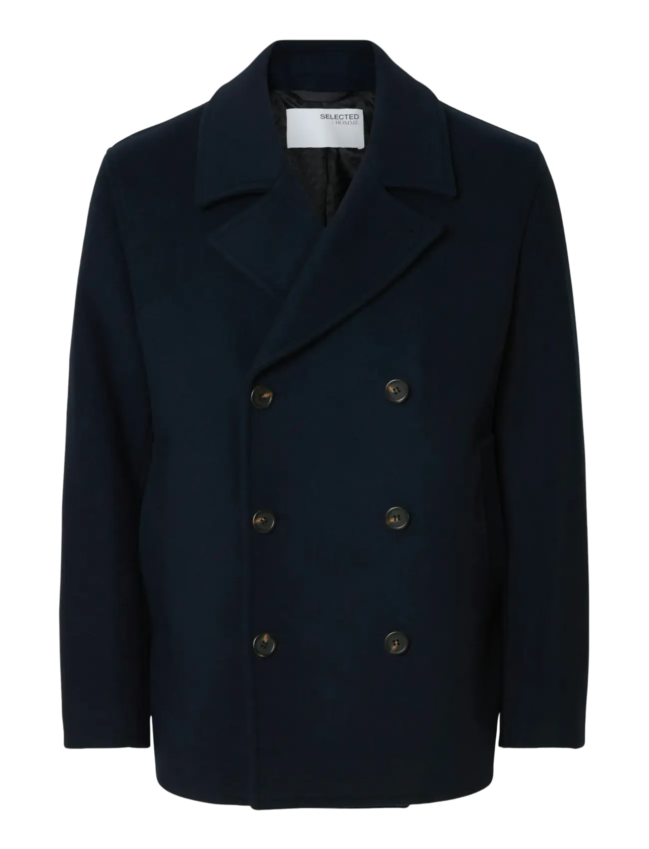 Selected SLHARCHIVE WOOL BLEND PEACOAT - Jackets & Coats - SKY CAPTAIN / navy