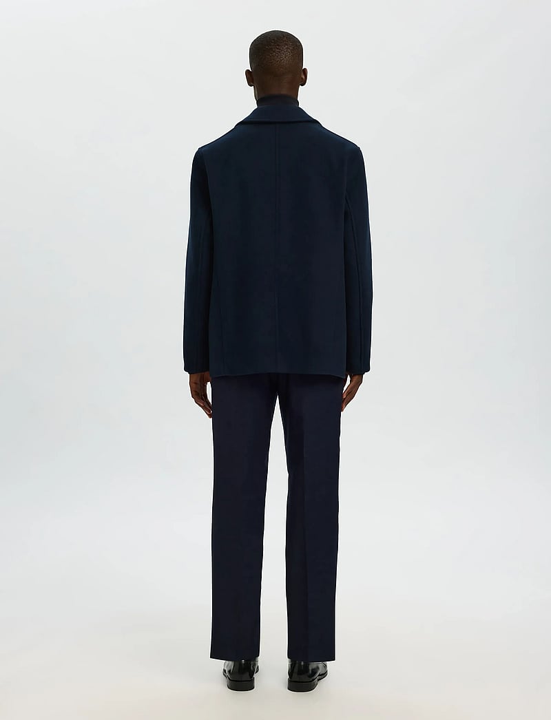 Selected - SLMARCHIVE WOOL BLEND PEACOAT - wełniane płaszcze - sky captain - 2