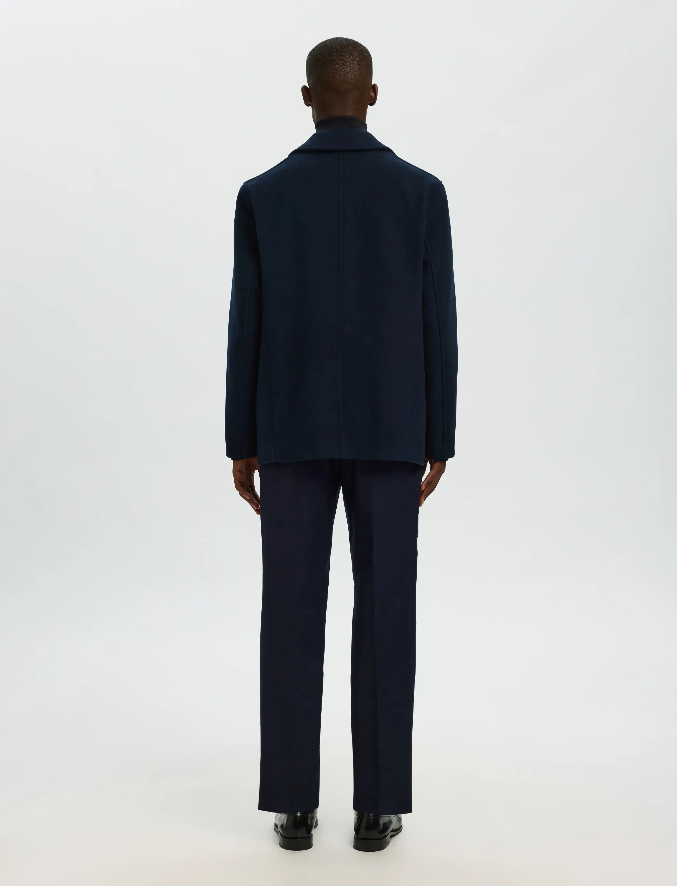 Selected - SLMARCHIVE WOOL BLEND PEACOAT - uldfrakker - sky captain - 2