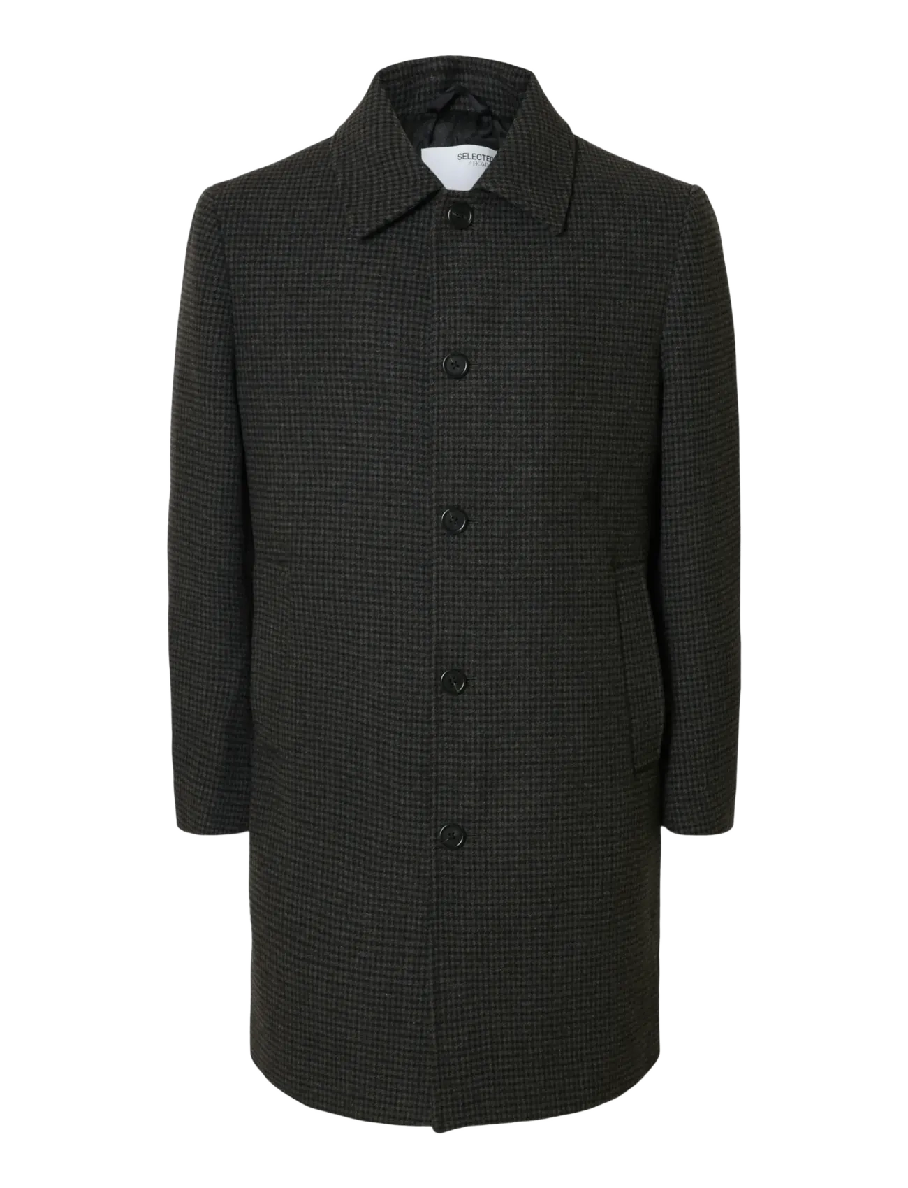 SELECTED Slharchive Wolle Blend Car Mantel Grau - S - Herren