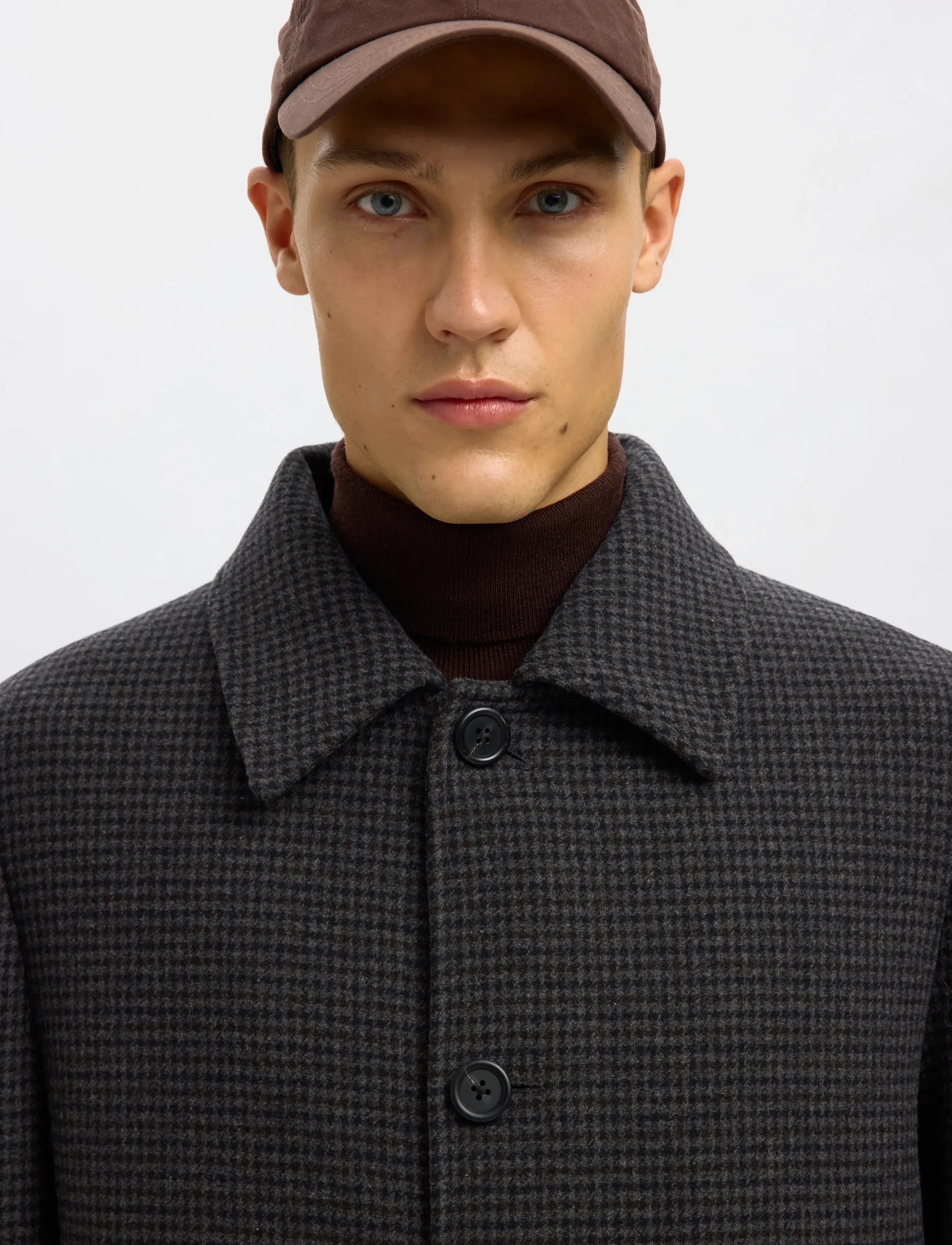 Selected - SLHARCHIVE WOOL BLEND CAR COAT - vilnoniai paltai - dark grey - 3