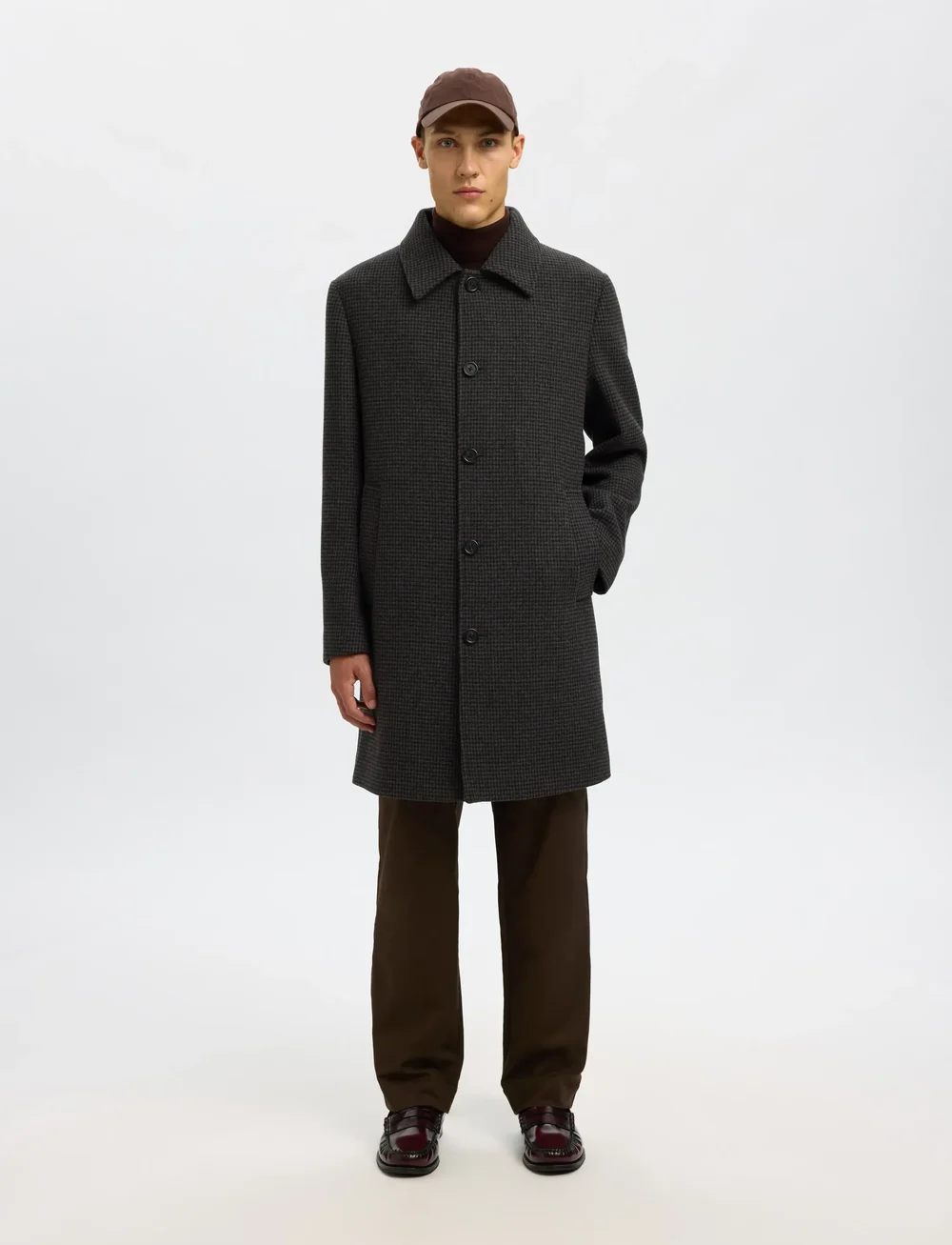 Selected - SLHARCHIVE WOOL BLEND CAR COAT - winter jackets - dark grey - 5