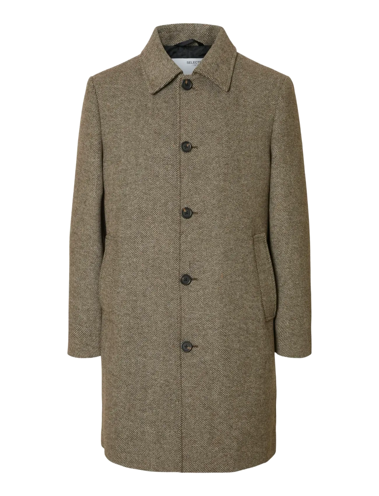 Selected SLHARCHIVE WOOL BLEND CAR COAT - Frakker - DEMITASSE / brown