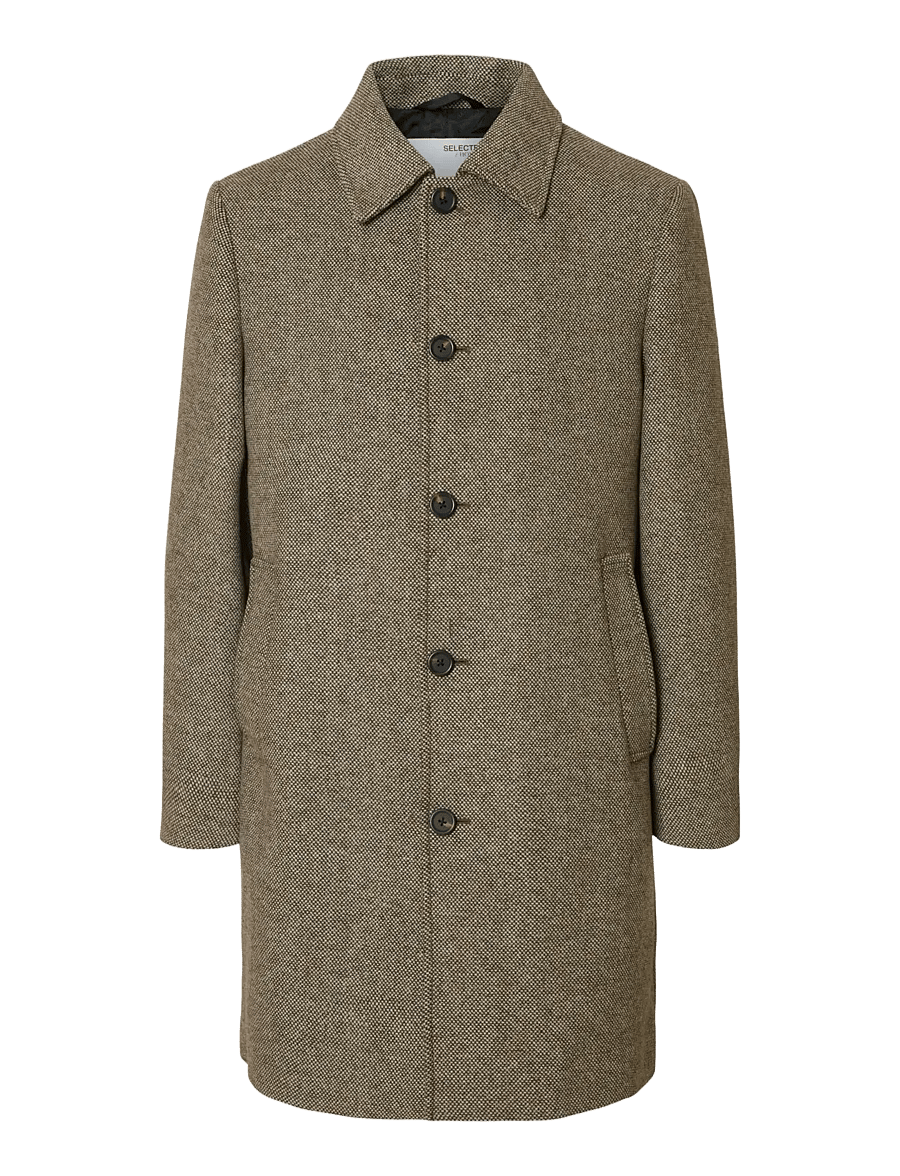 Selected - SLHARCHIVE WOOL BLEND CAR COAT - wollmäntel - demitasse - 1