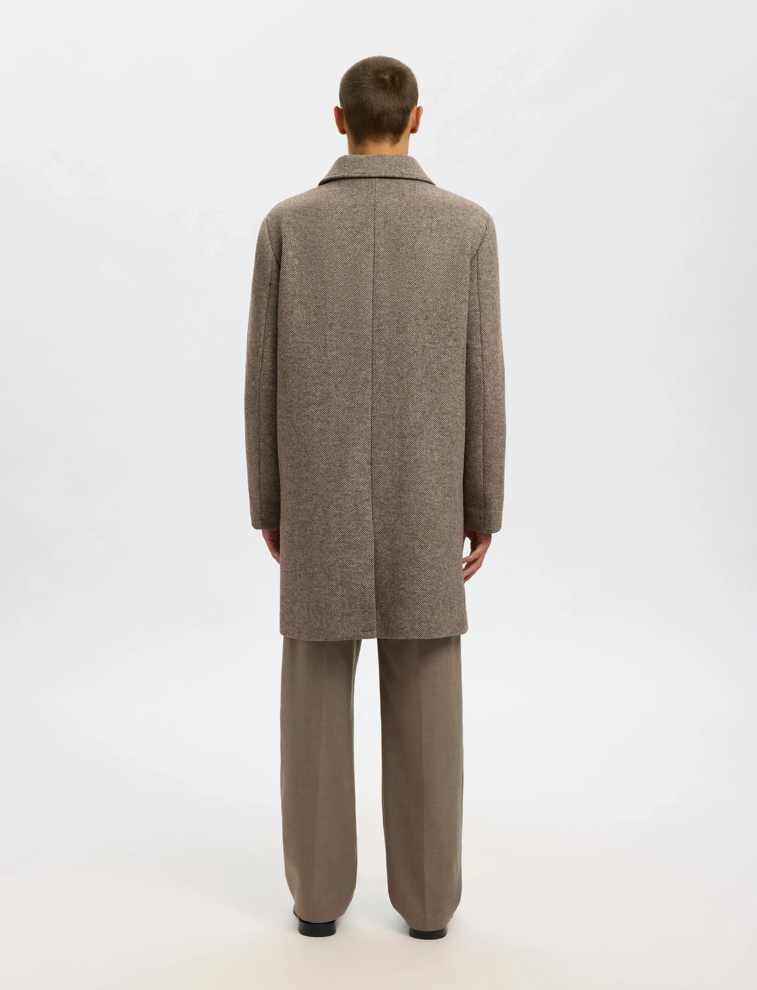 Selected - SLHARCHIVE WOOL BLEND CAR COAT - wollmäntel - demitasse - 2