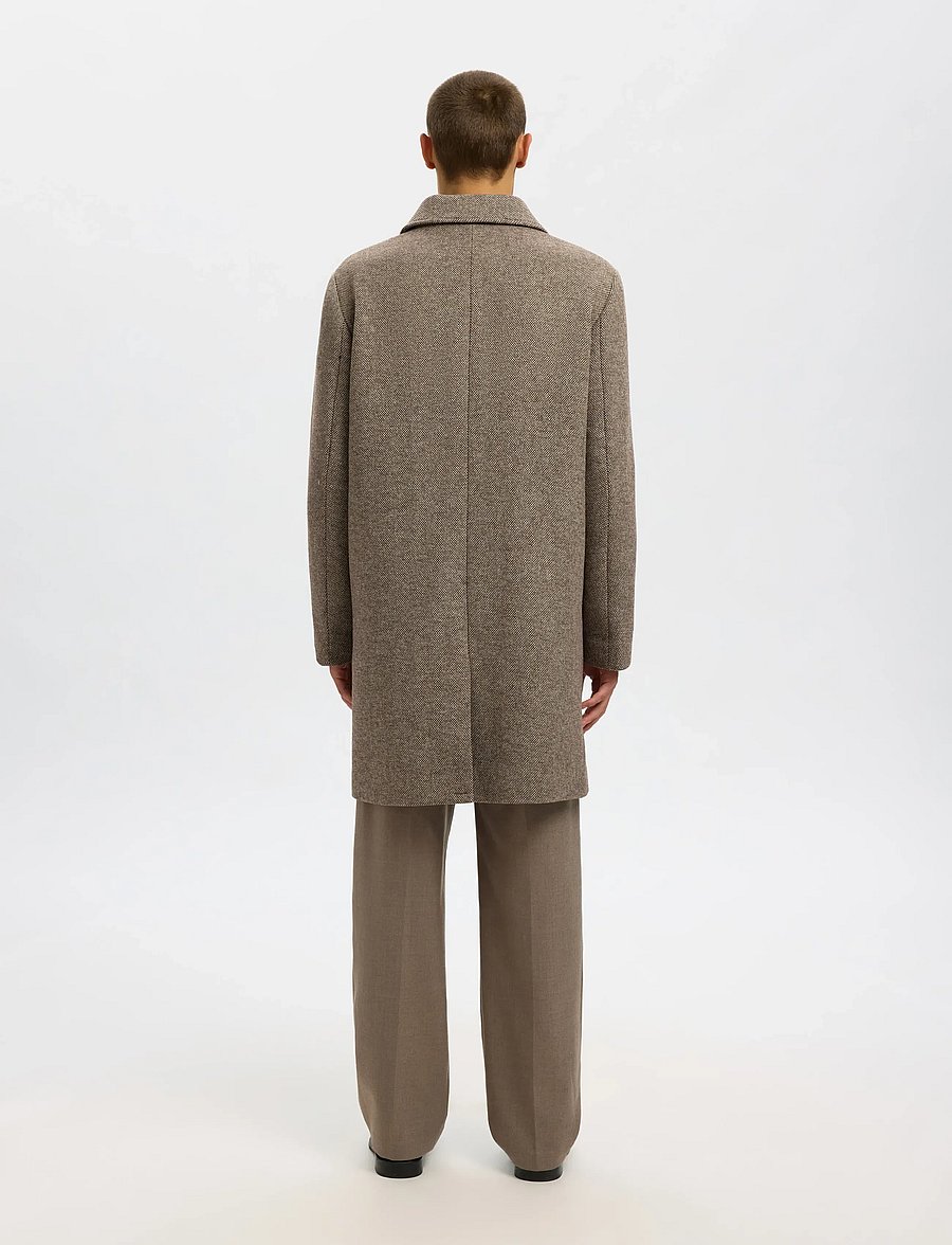 Selected - SLHARCHIVE WOOL BLEND CAR COAT - wollmäntel - demitasse - 2