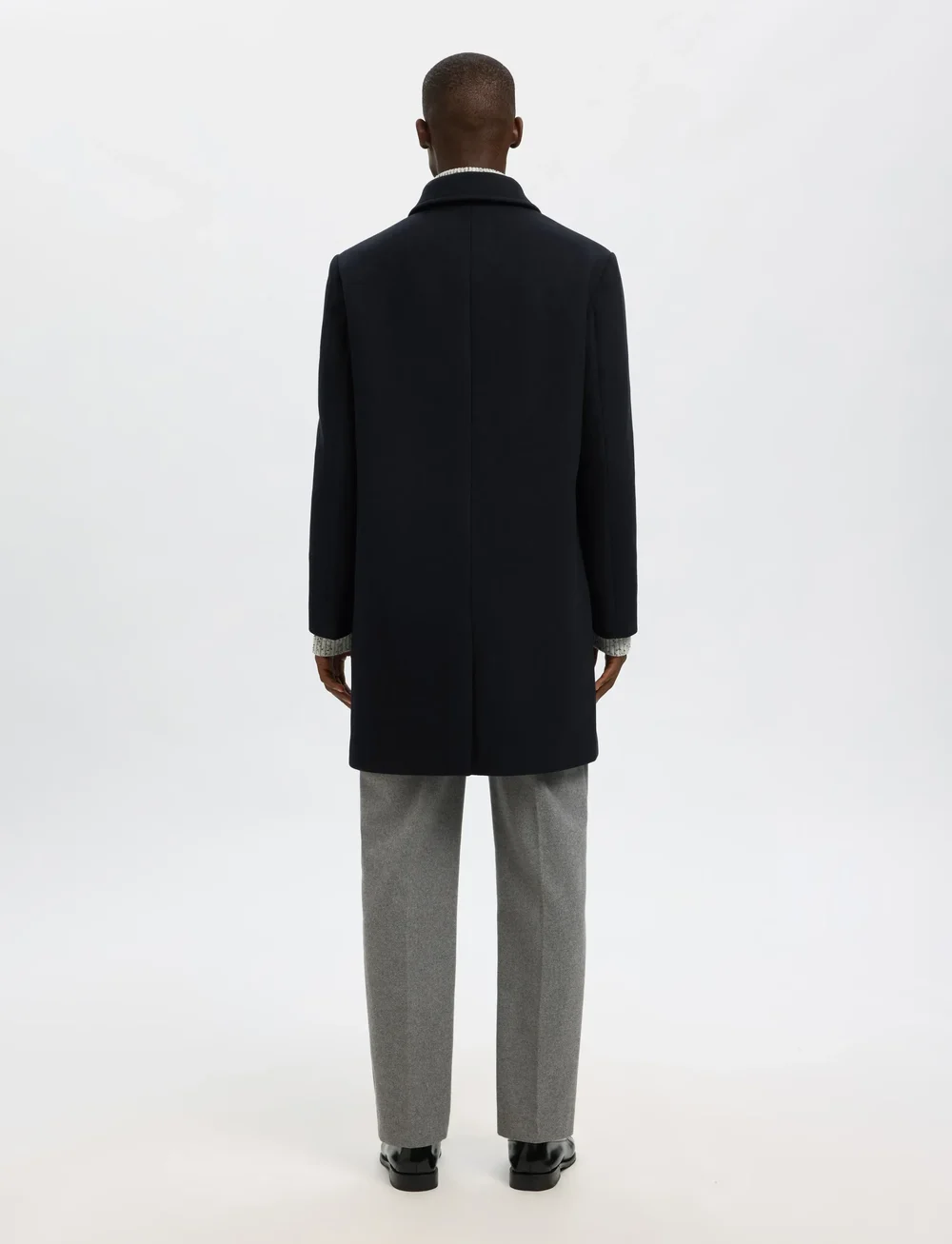 Selected - SLHARCHIVE WOOL BLEND CAR COAT - wollmäntel - sky captain - 2