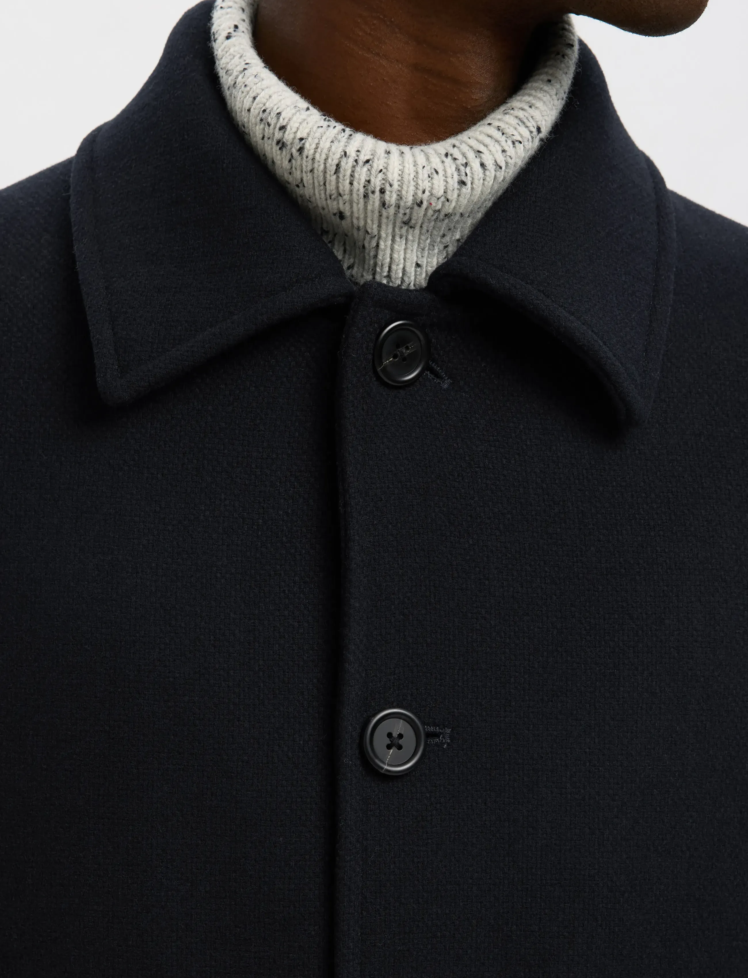 Selected - SLHARCHIVE WOOL BLEND CAR COAT - vinterjakker - sky captain - 4