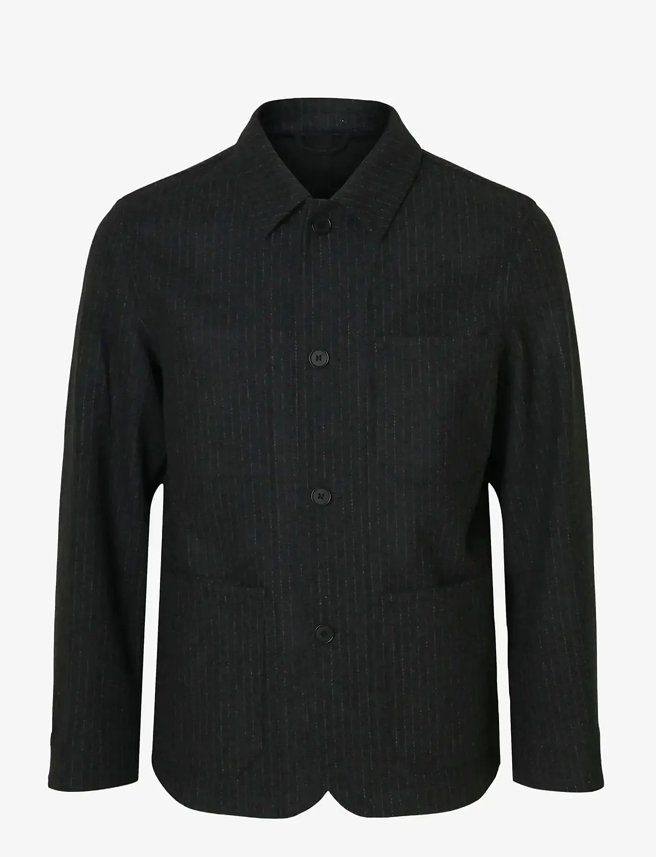 Selected - SLM-LANDON WOOL BLEND HYBRID BLAZER NOOS - einreiher - grey - 1