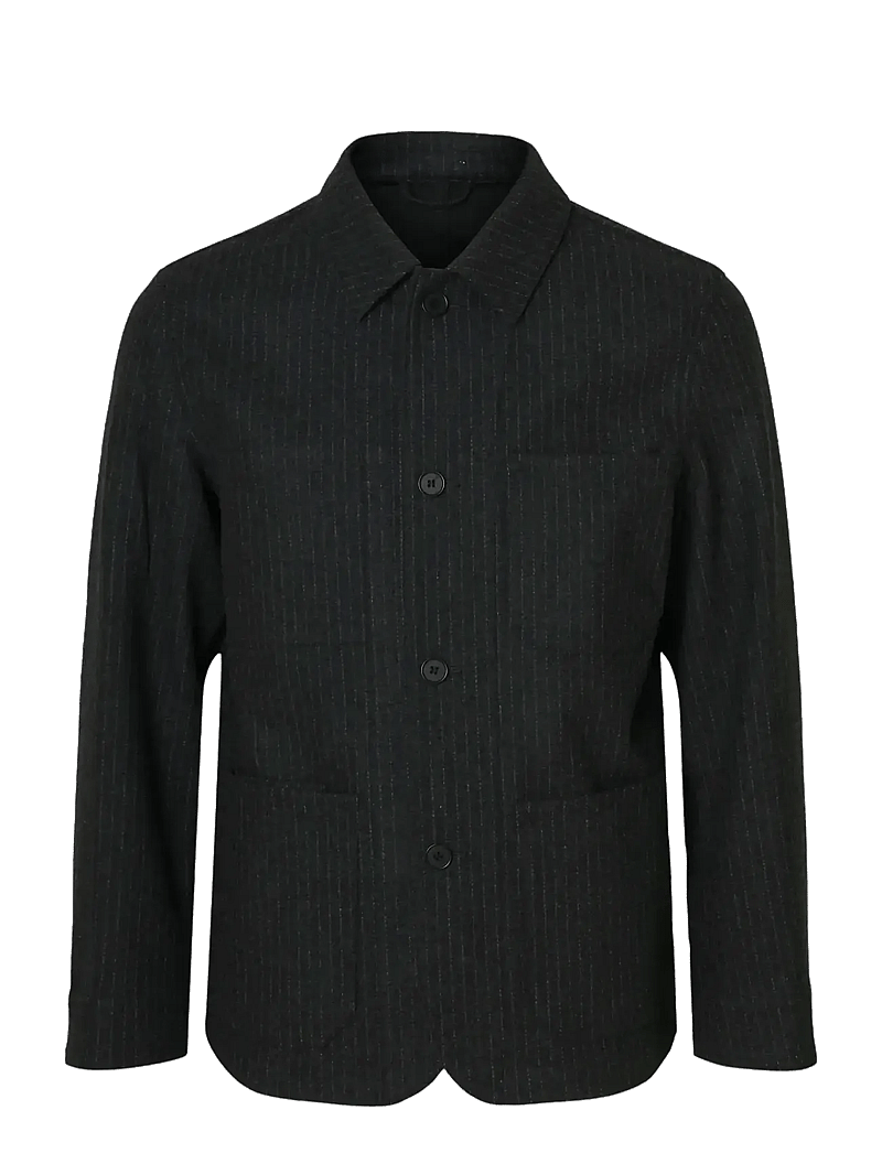 Selected - SLM-LANDON WOOL BLEND HYBRID BLAZER NOOS - einreiher - grey - 1