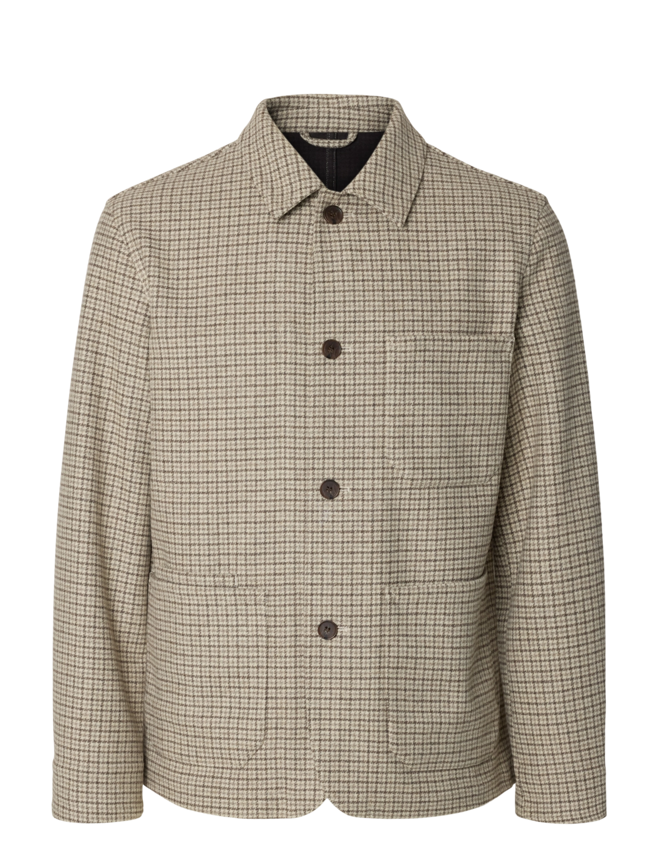 Selected - SLM-LANDON WOOL BLEND HYBRID BLAZER NOOS - einreiher - light grey melange - 1