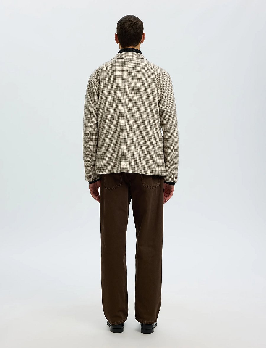 Selected - SLM-LANDON WOOL BLEND HYBRID BLAZER NOOS - einreiher - light grey melange - 2