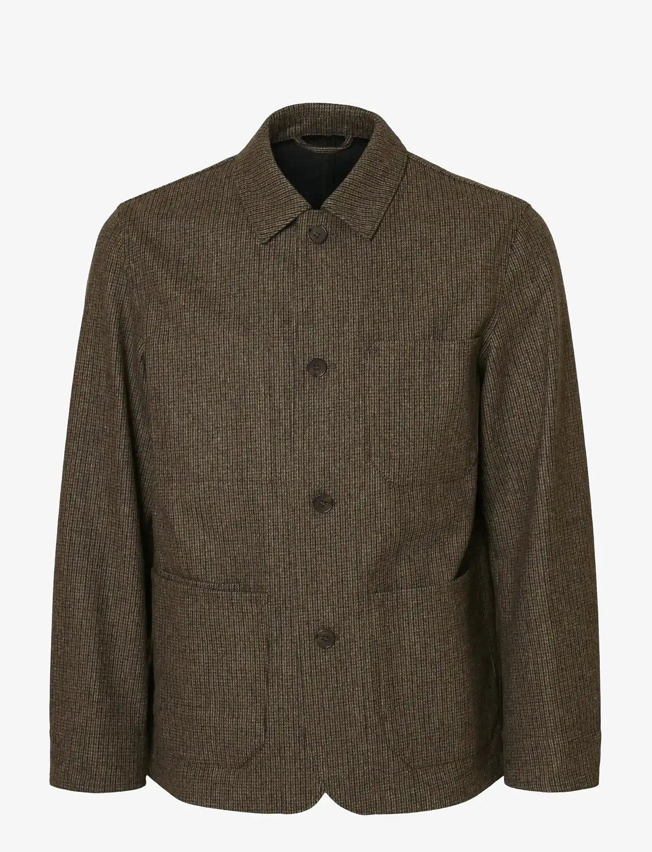 Selected - SLM-LANDON WOOL BLEND HYBRID BLAZER NOOS - single breasted blazers - morel - 1