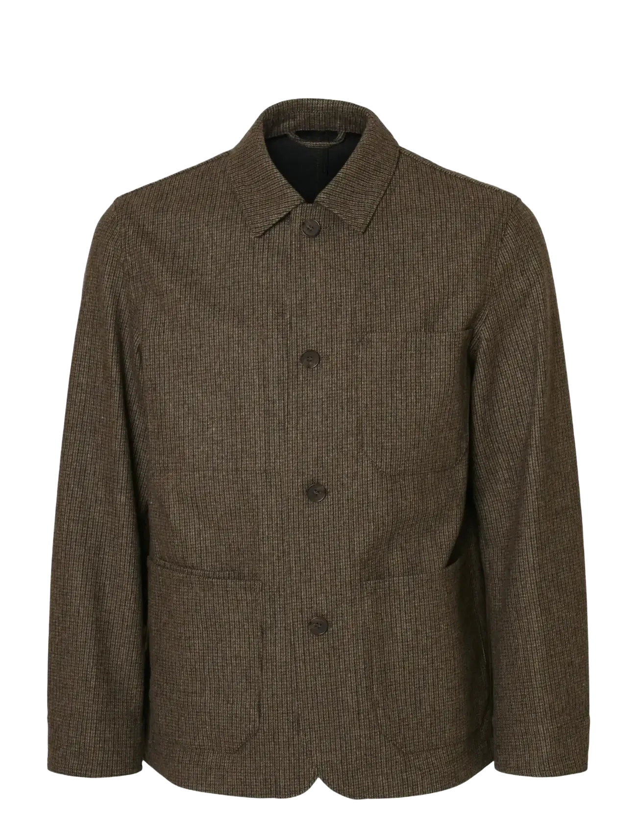 Selected SLM-LANDON WOOL BLEND HYBRID BLAZER NOOS - Põhitooted - MOREL / brown