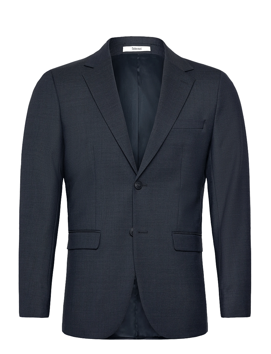 Selected - SLHSLIM-THEO WOOL BLEND BLZ FLEX NOOS - enkeltradede blazere - sky captain - 1