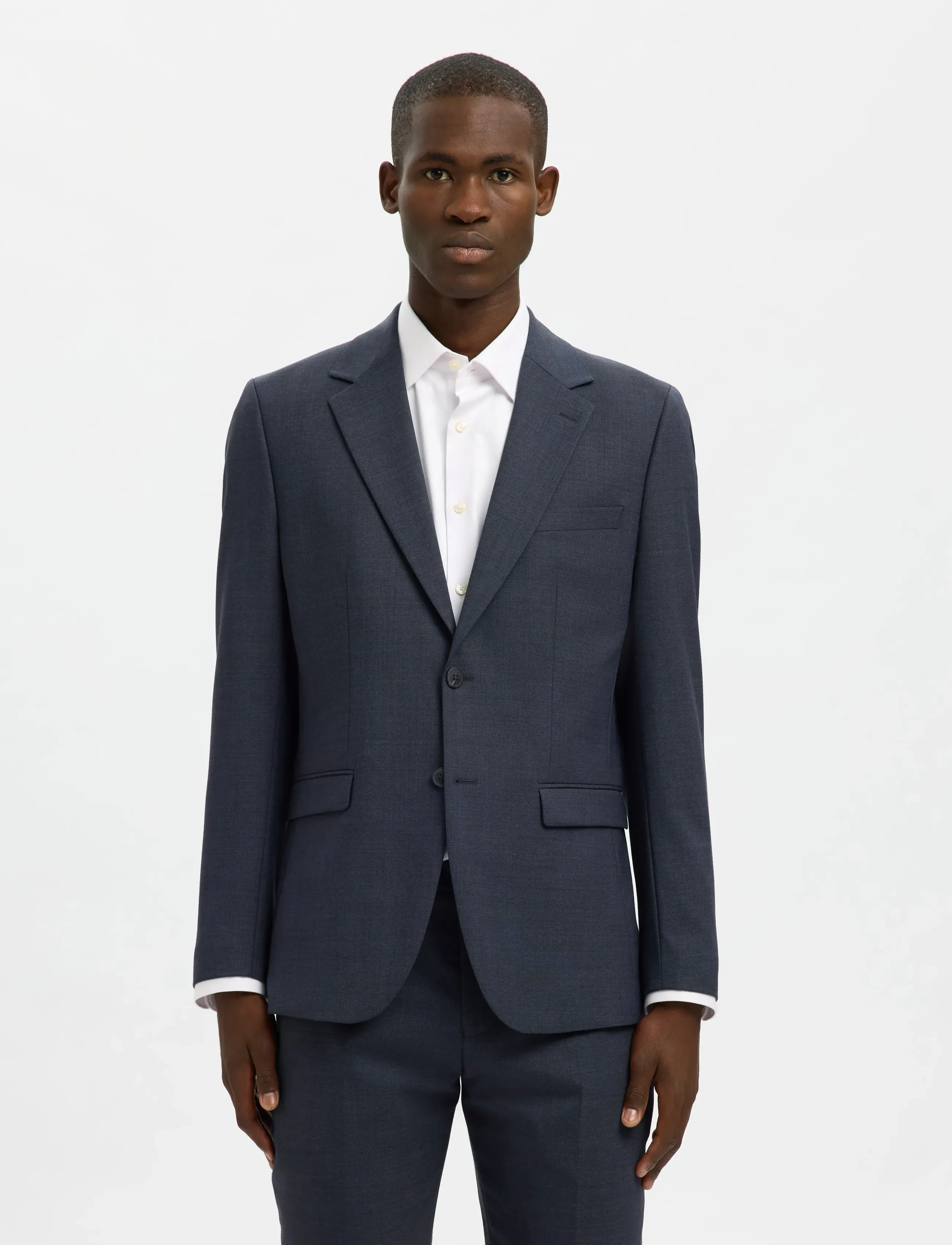 Selected SLHSLIM-THEO WOOL BLEND BLZ FLEX NOOS - Partywear - SKY CAPTAIN / navy