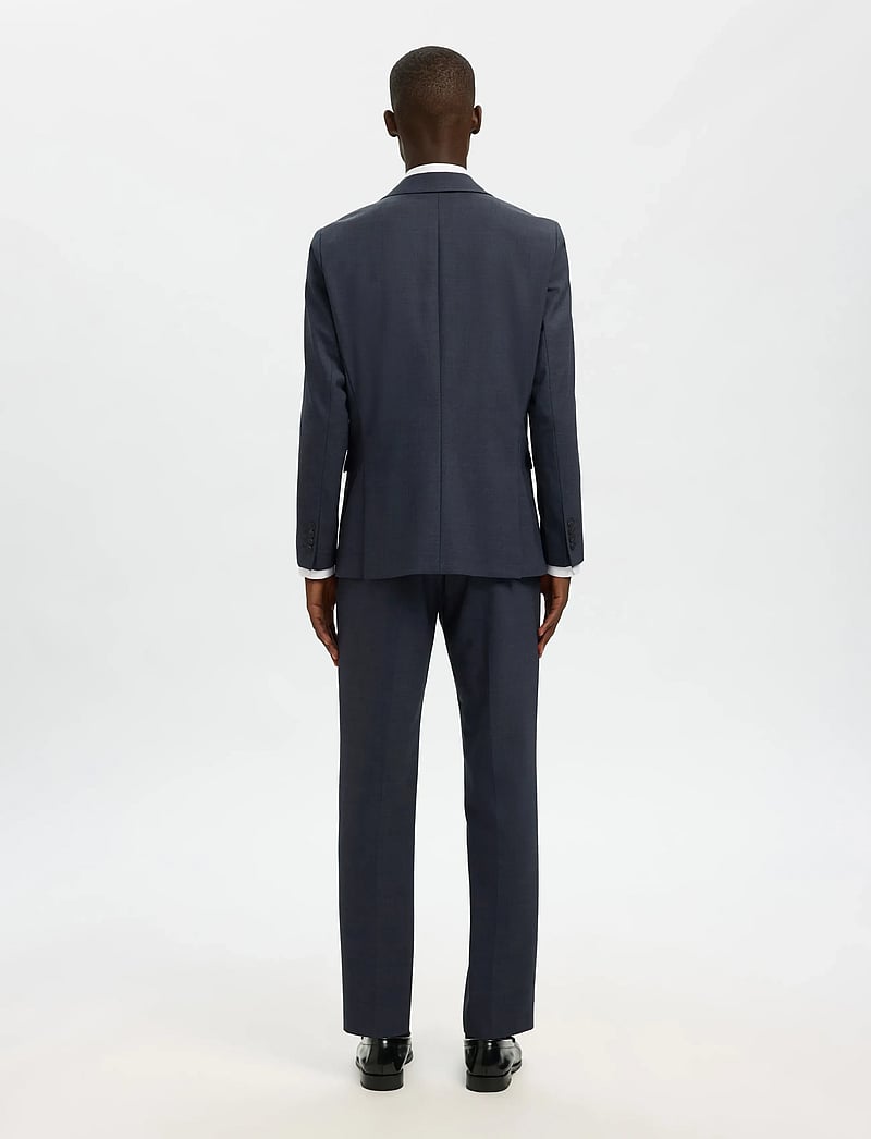 Selected - SLHSLIM-THEO WOOL BLEND BLZ FLEX NOOS - enkeltradede blazere - sky captain - 3