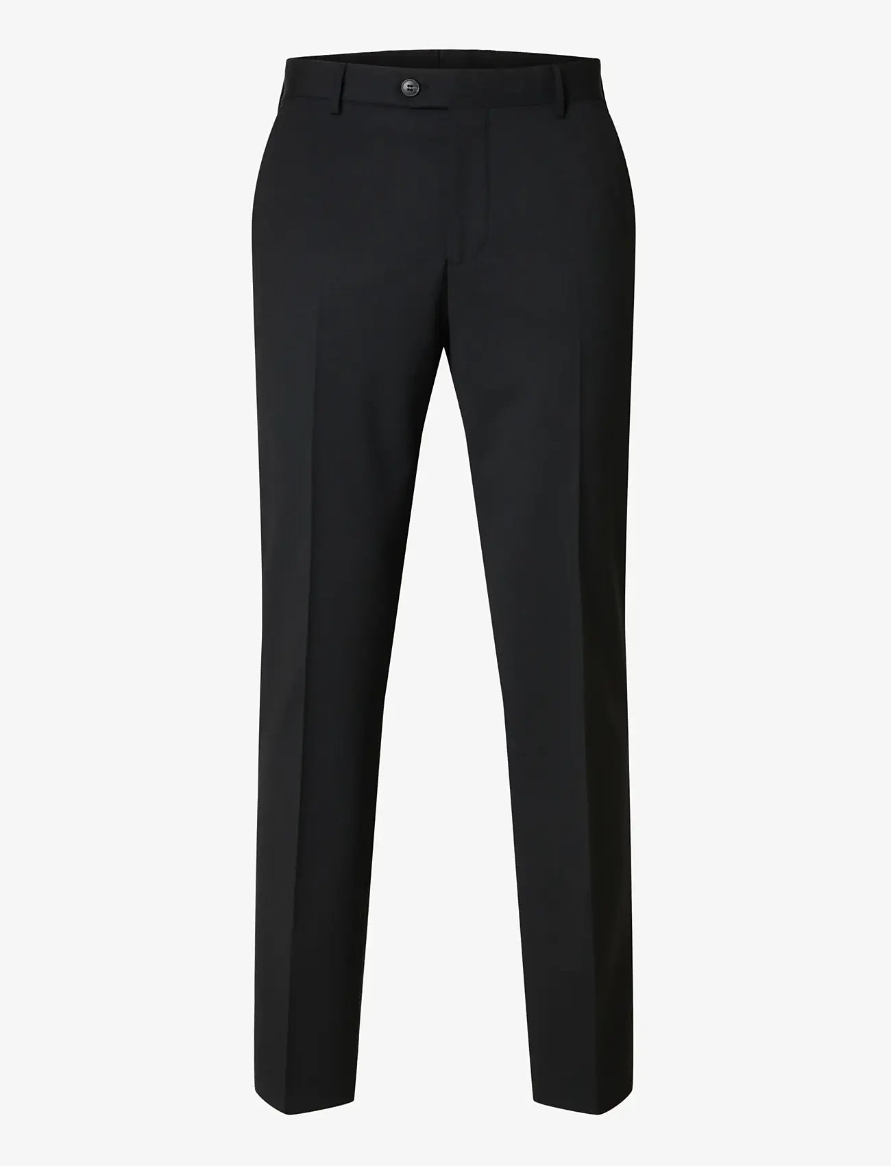 Selected - SLHSLIM-THEO WOOL BLEND TRS FLEX NOOS - anzugshosen - black - 1