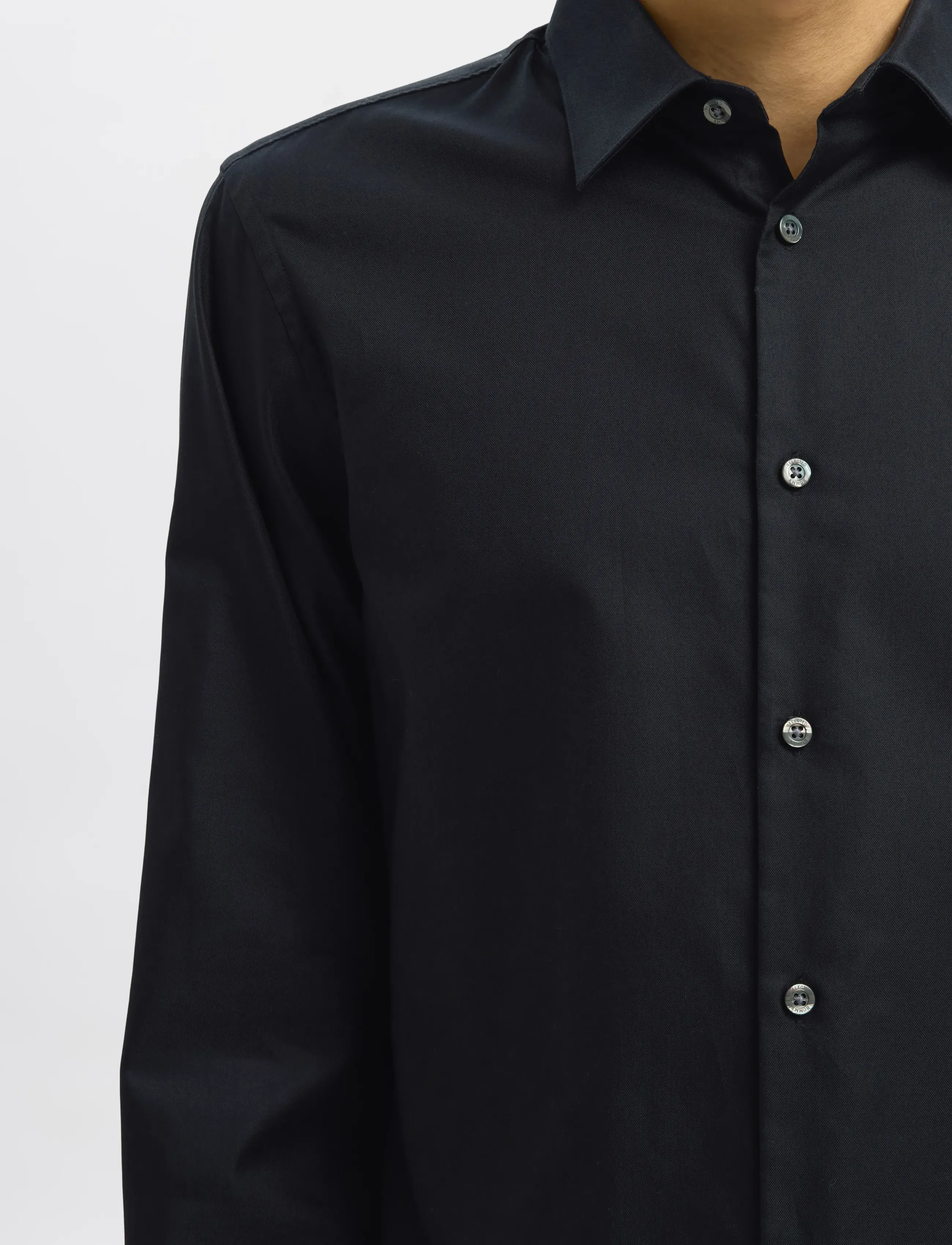 Selected - SLMSLIMCLARK SHIRT LS NOOS - oxford skjorter - black - 3