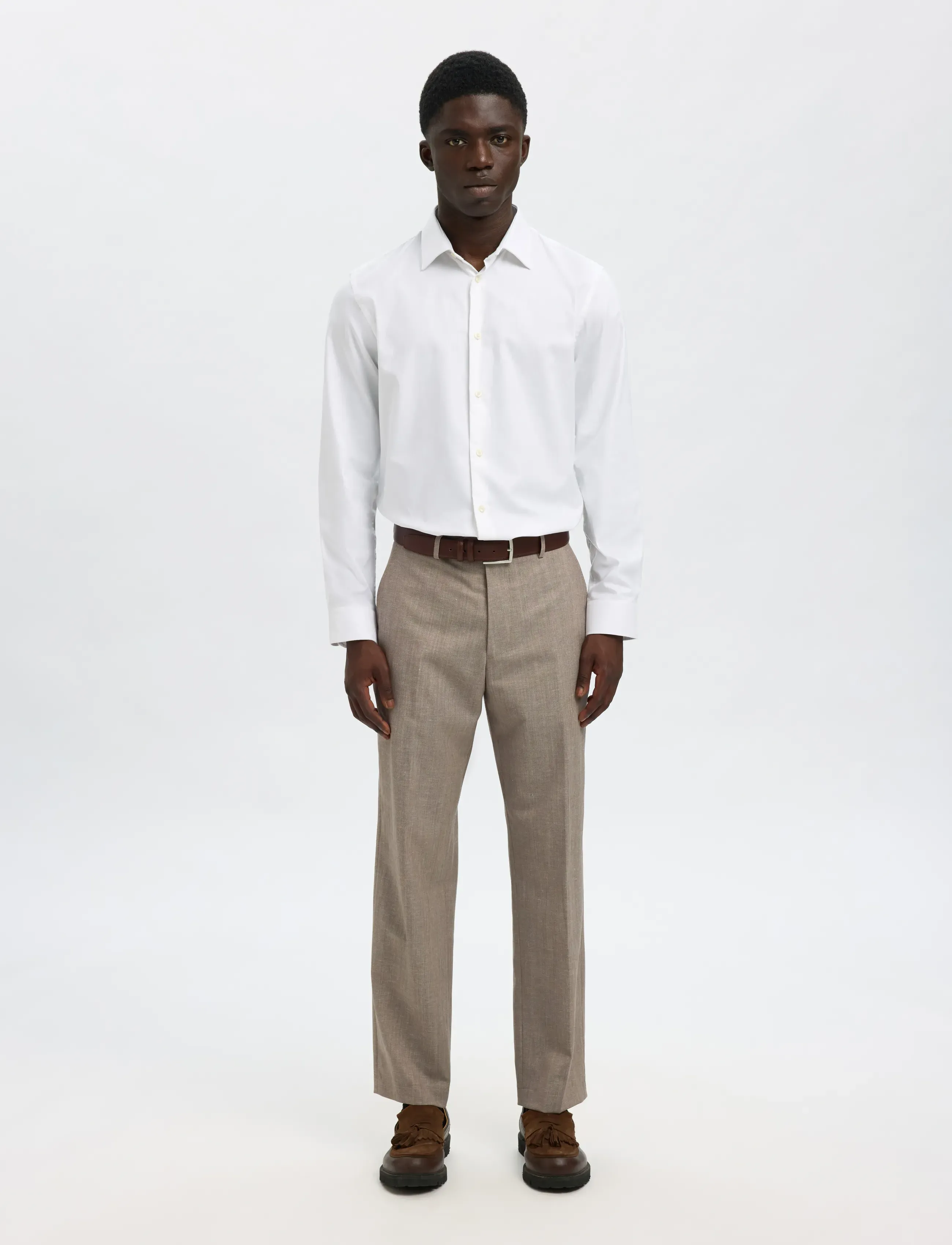 Selected - SLMSLIMCLARK SHIRT LS NOOS - chemises oxford - bright white - 3