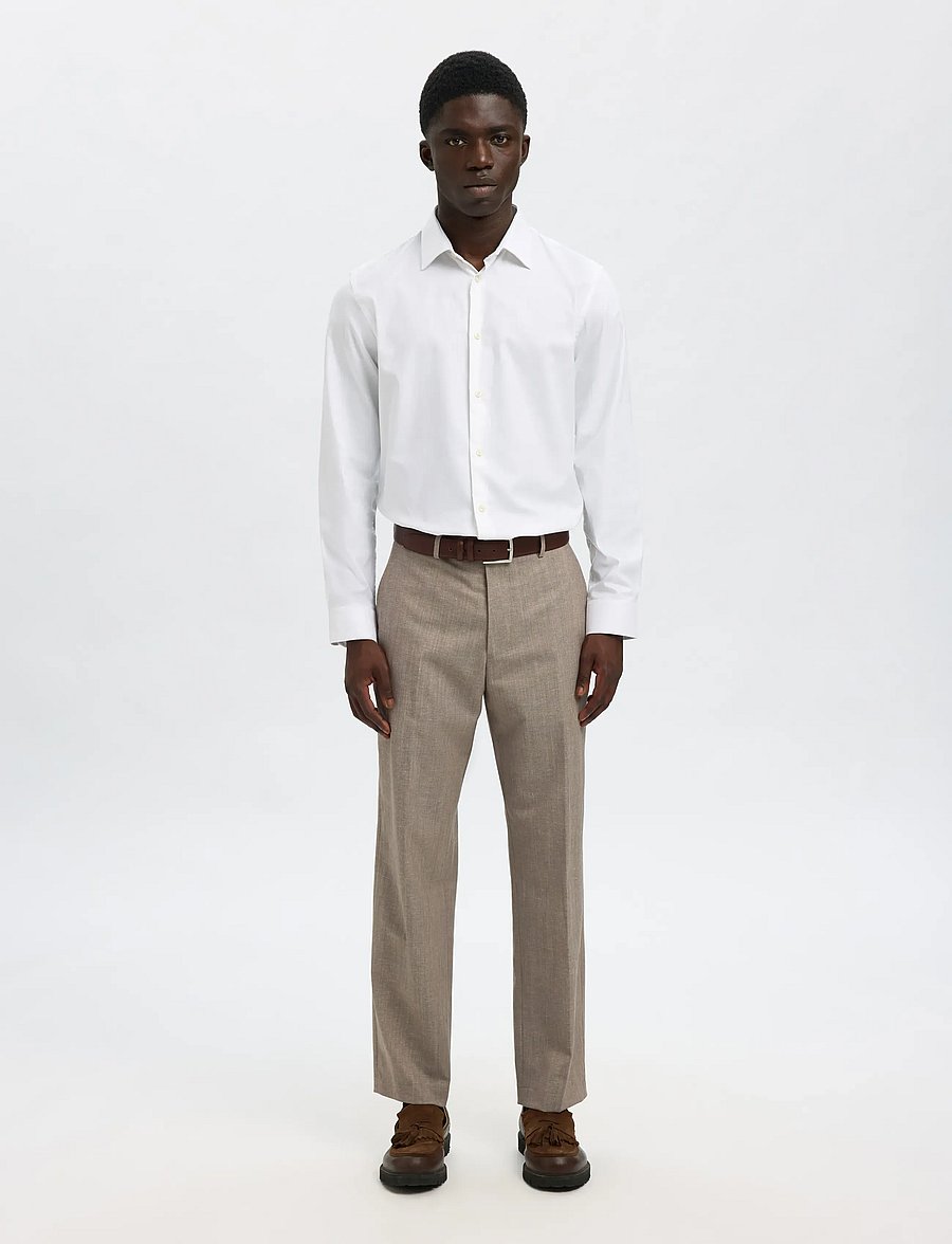 Selected - SLMSLIMCLARK SHIRT LS NOOS - chemises oxford - bright white - 3
