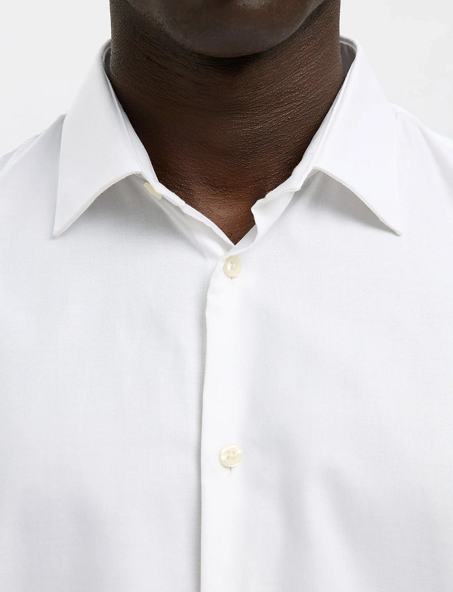 Selected - SLMSLIMCLARK SHIRT LS NOOS - chemises oxford - bright white - 4