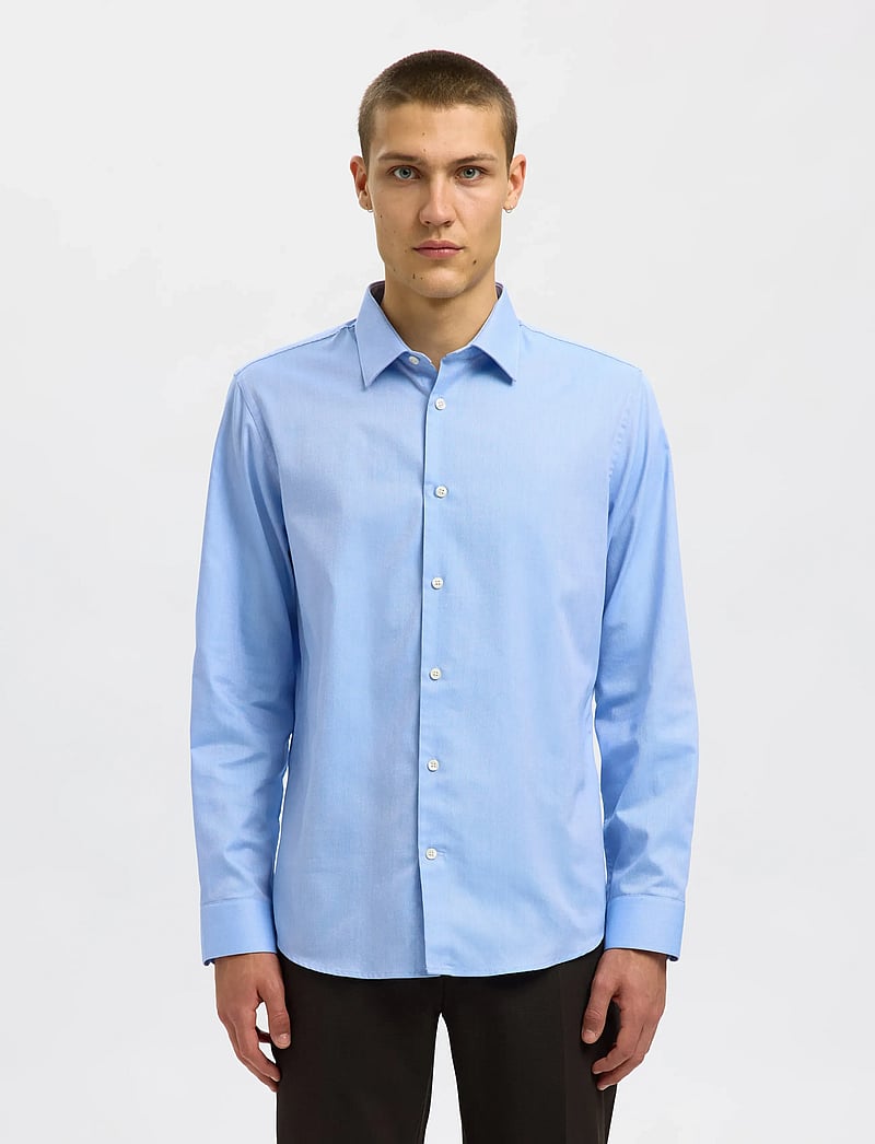 Selected - SLMSLIMCLARK SHIRT LS NOOS - oxford-hemden - light blue - 0