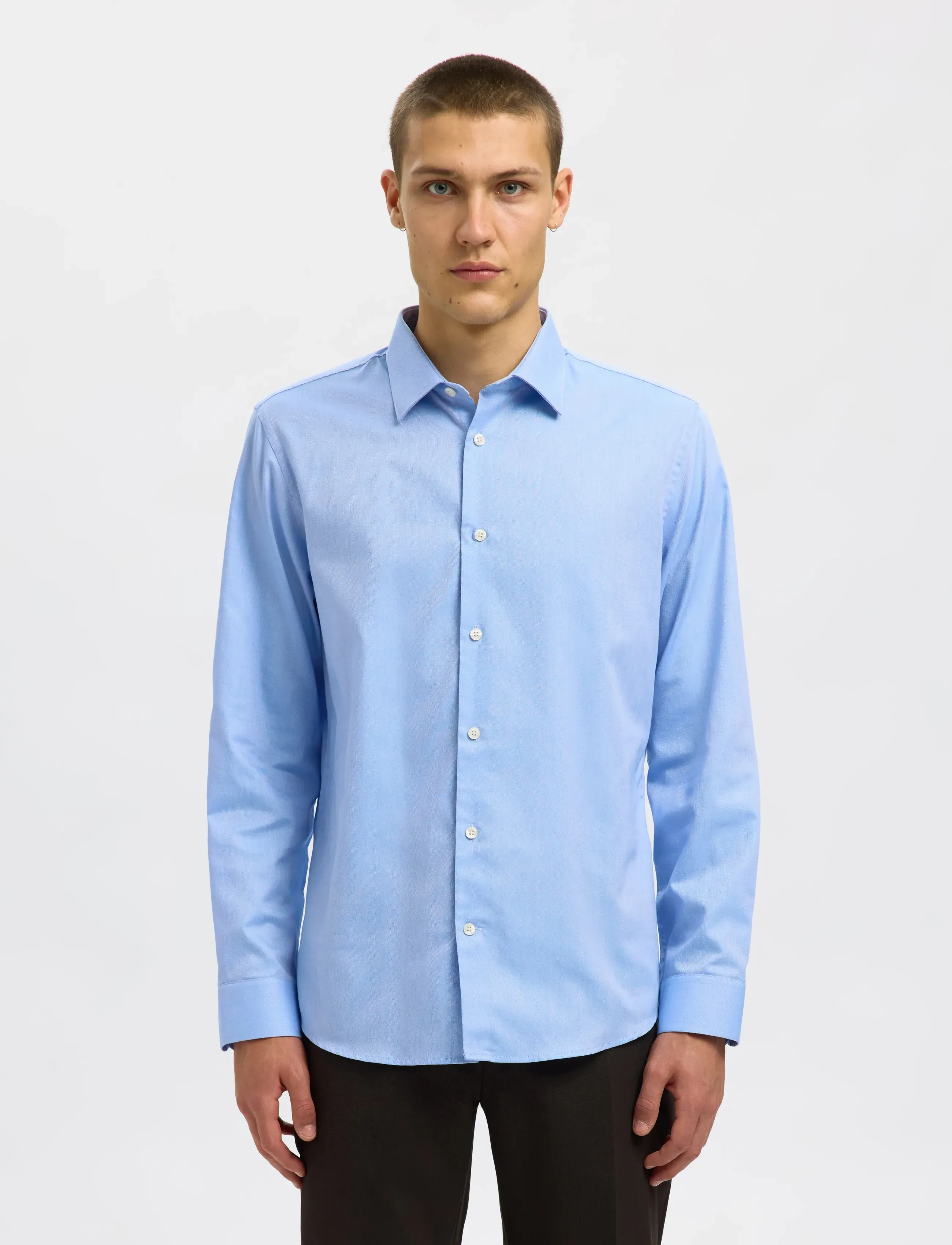 Selected SLMSLIMCLARK SHIRT LS NOOS - Skjorter - LIGHT BLUE / blue